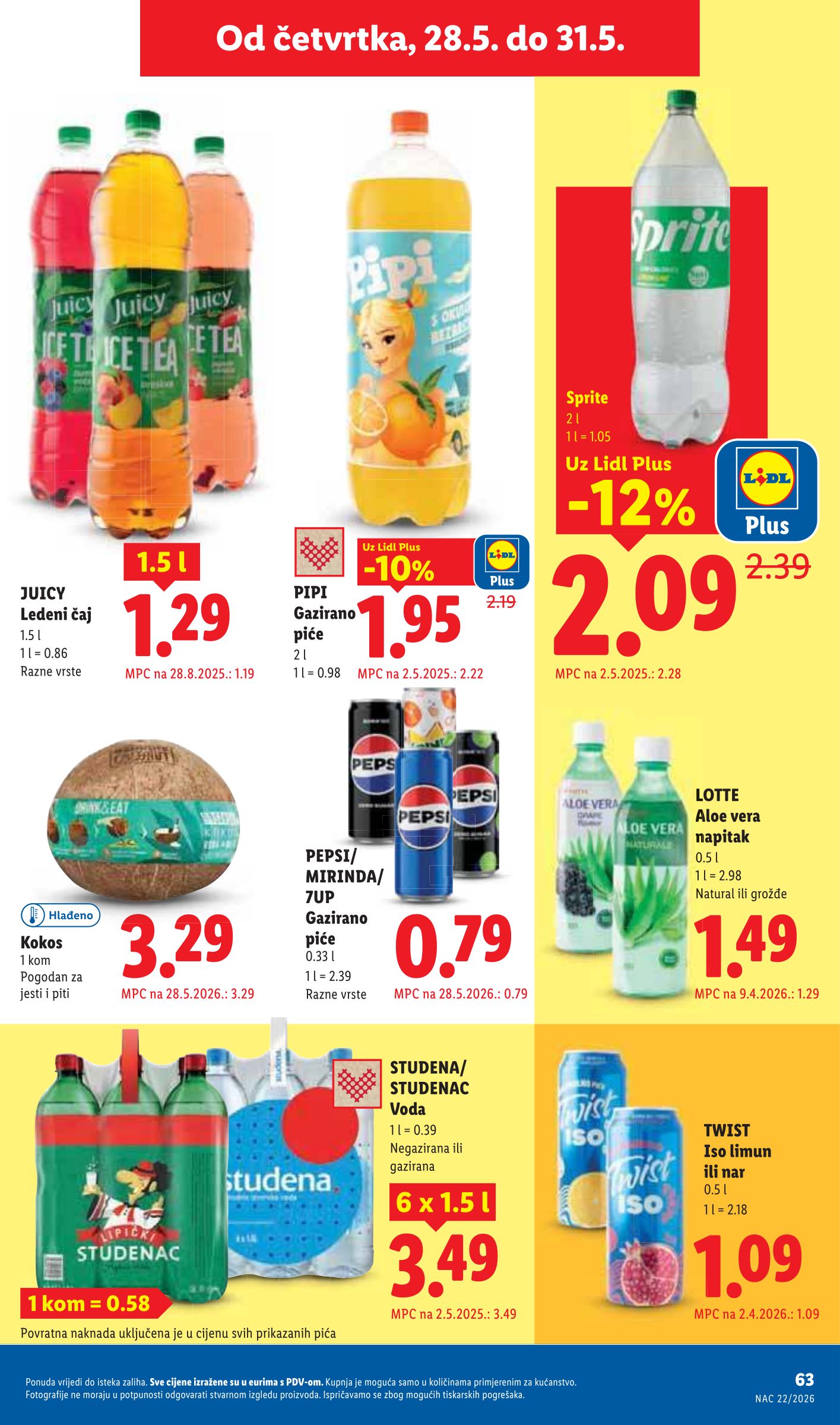 lidl - Novi Lidl katalog od ponedjeljka, 25.05.2026 do nedjelje, 31.05.2026 - page: 63