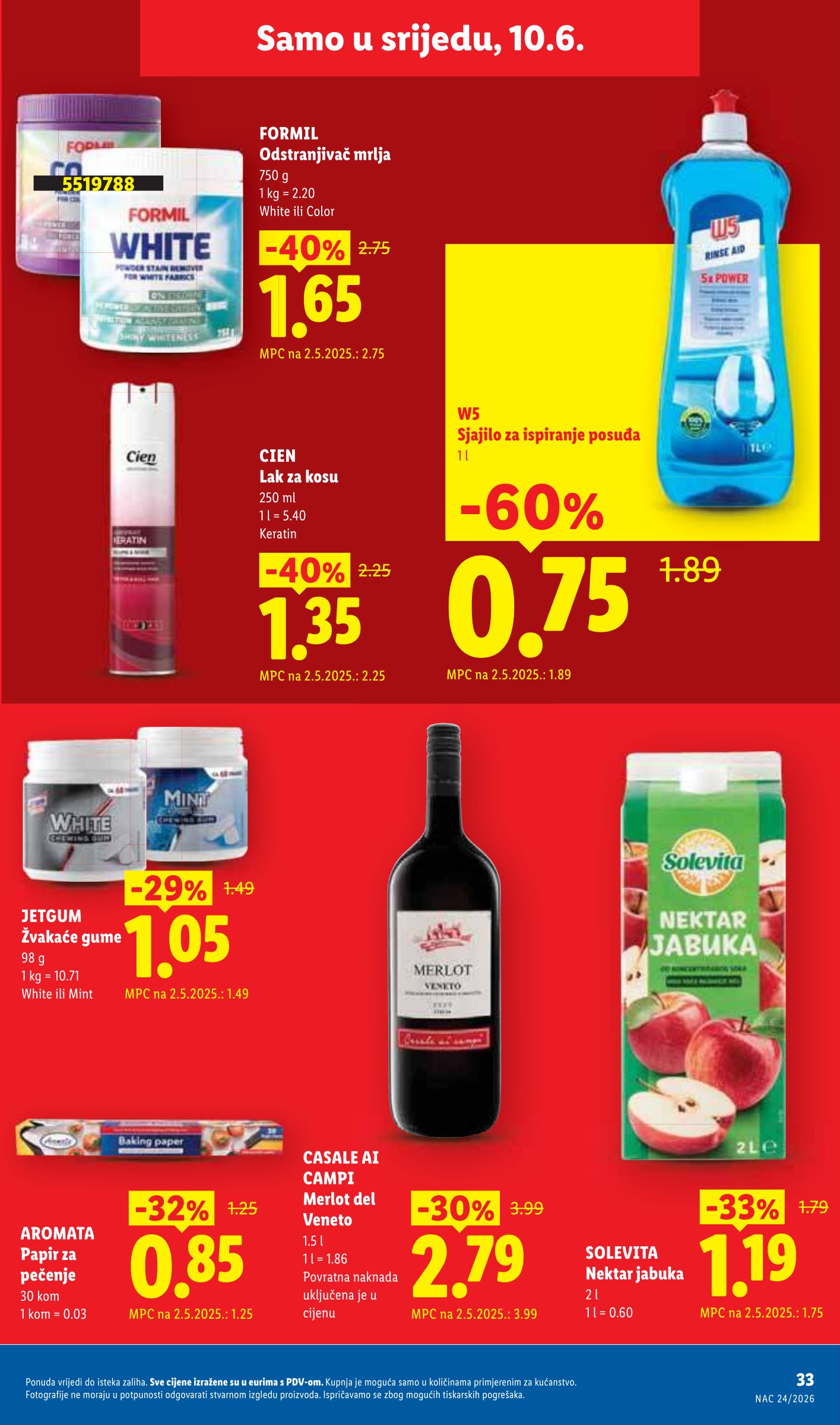 lidl - Novi Lidl katalog od ponedjeljka, 08.06.2026 do nedjelje, 14.06.2026 - page: 33