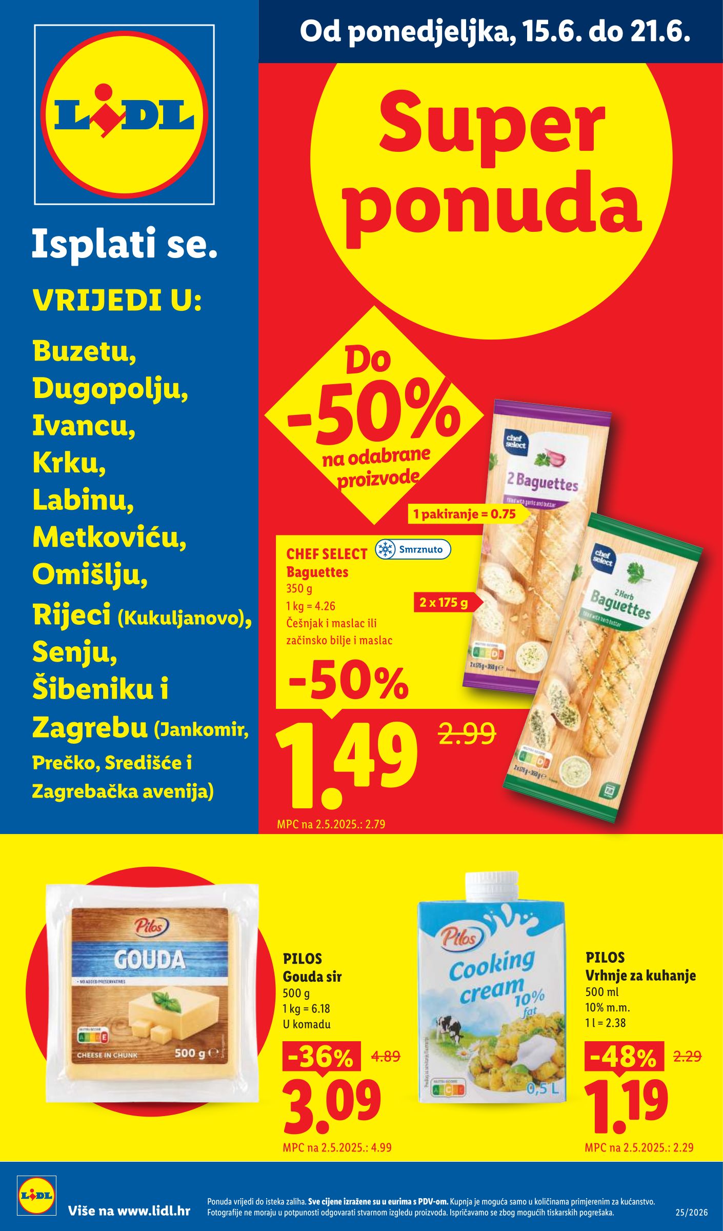 lidl - Aktualni katalog Lidl - Super Ponuda od ponedjeljka, 15.06.2026 do nedjelje, 21.06.2026