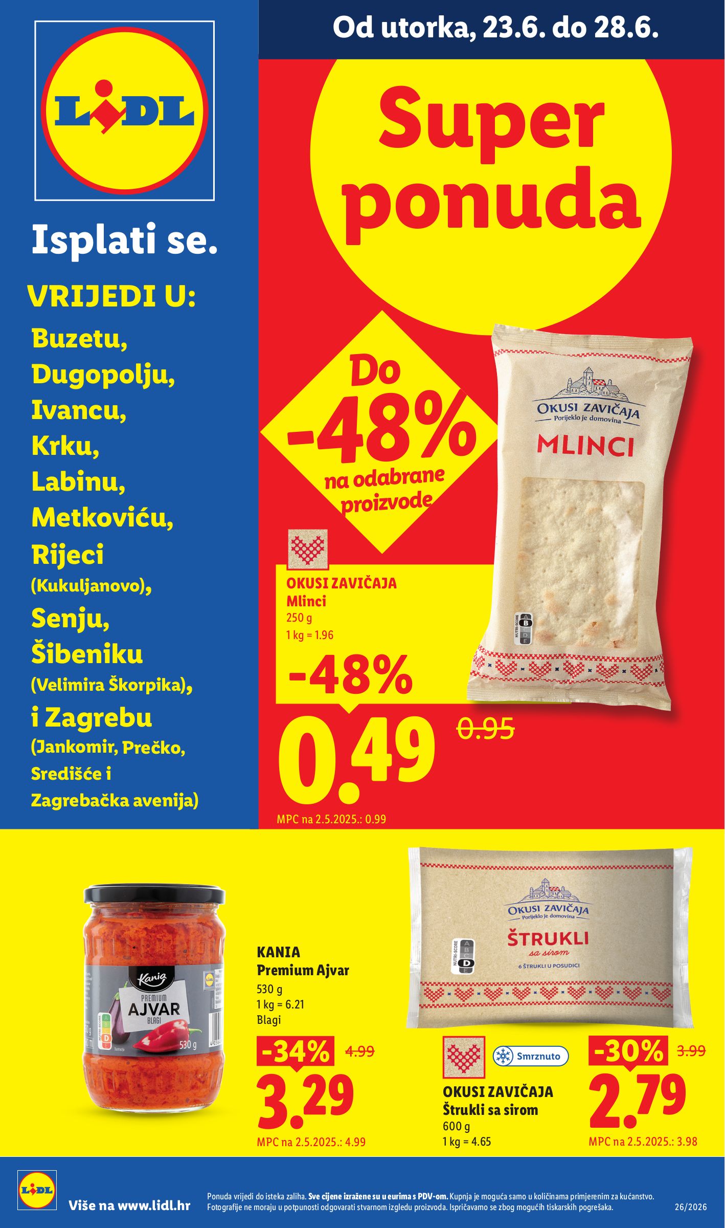 lidl - Aktualni katalog Lidl - Super Ponuda od utorka, 23.06.2026 do nedjelje, 28.06.2026 - page: 1