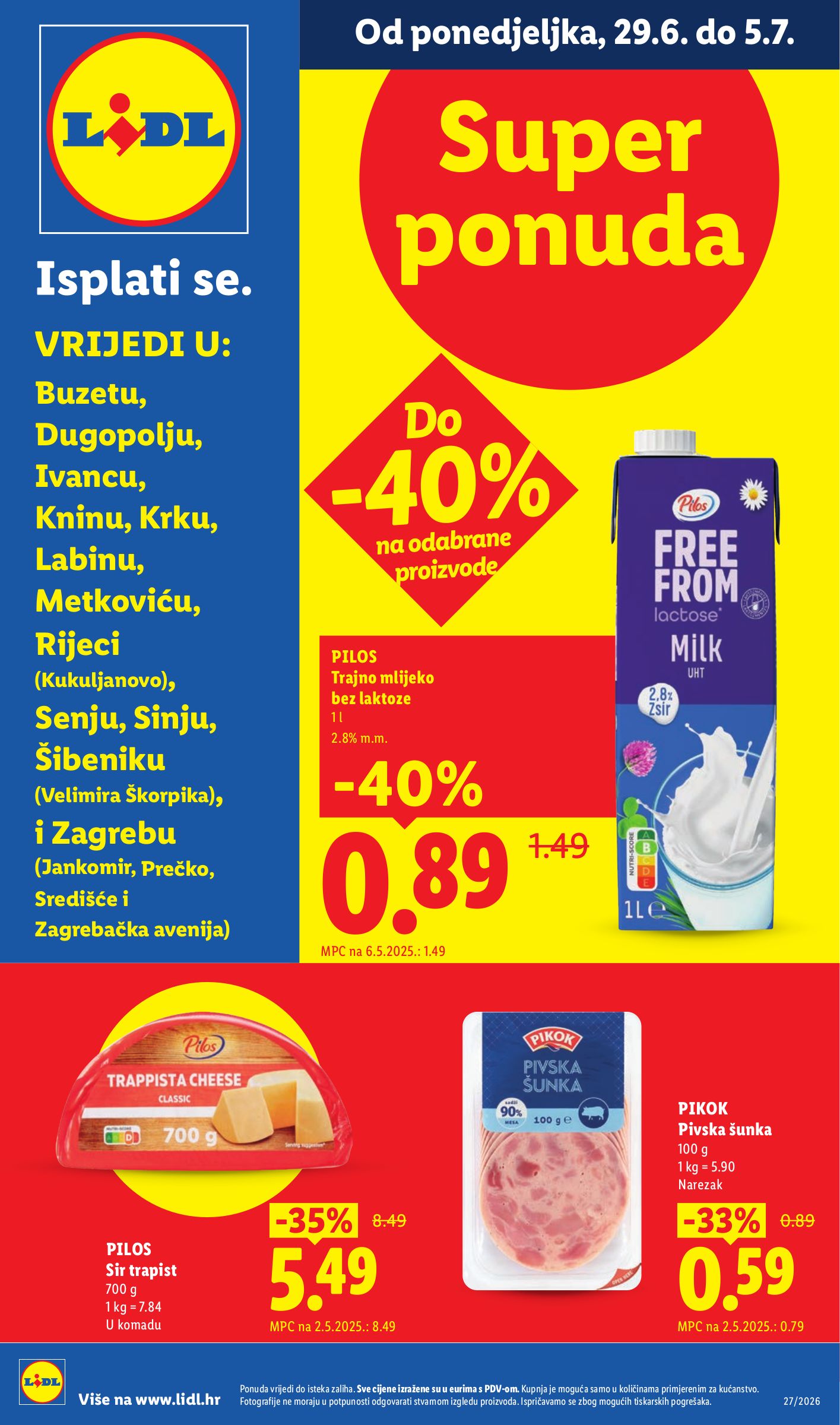 lidl - Aktualni katalog Lidl - Super ponuda od ponedjeljka, 29.06.2026 do nedjelje, 05.07.2026