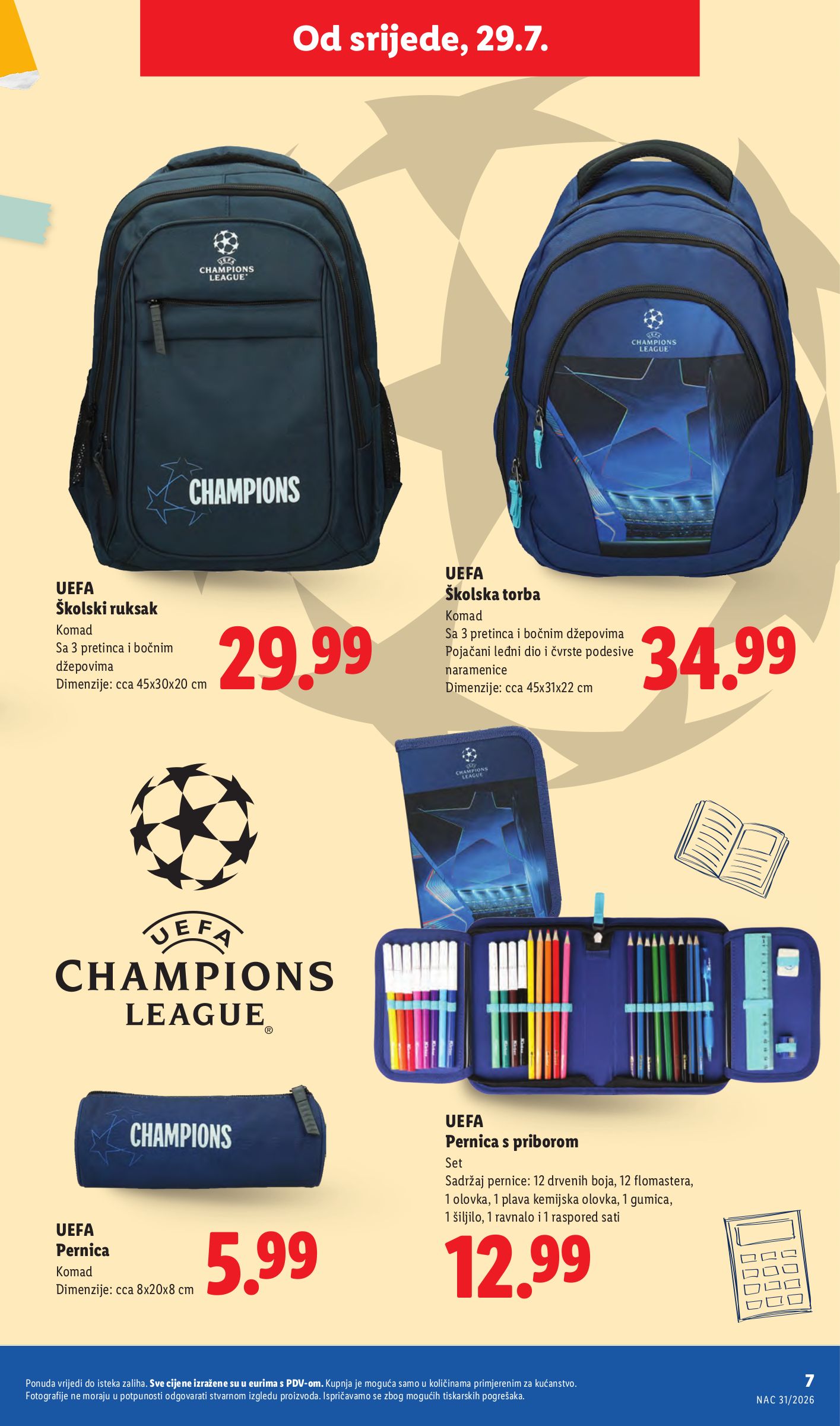 lidl - Novi Lidl - Back to school katalog od srijede, 29.07.2026 do utorka, 01.09.2026 - page: 7