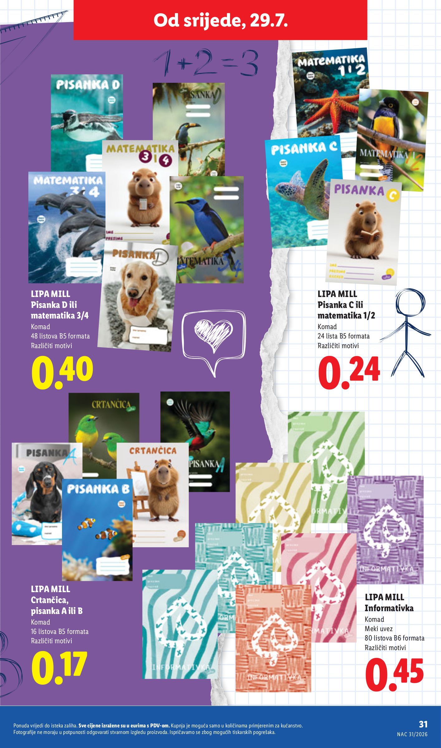 lidl - Aktualni katalog Lidl - Back to school od srijede, 29.07.2026 do utorka, 01.09.2026 - page: 31