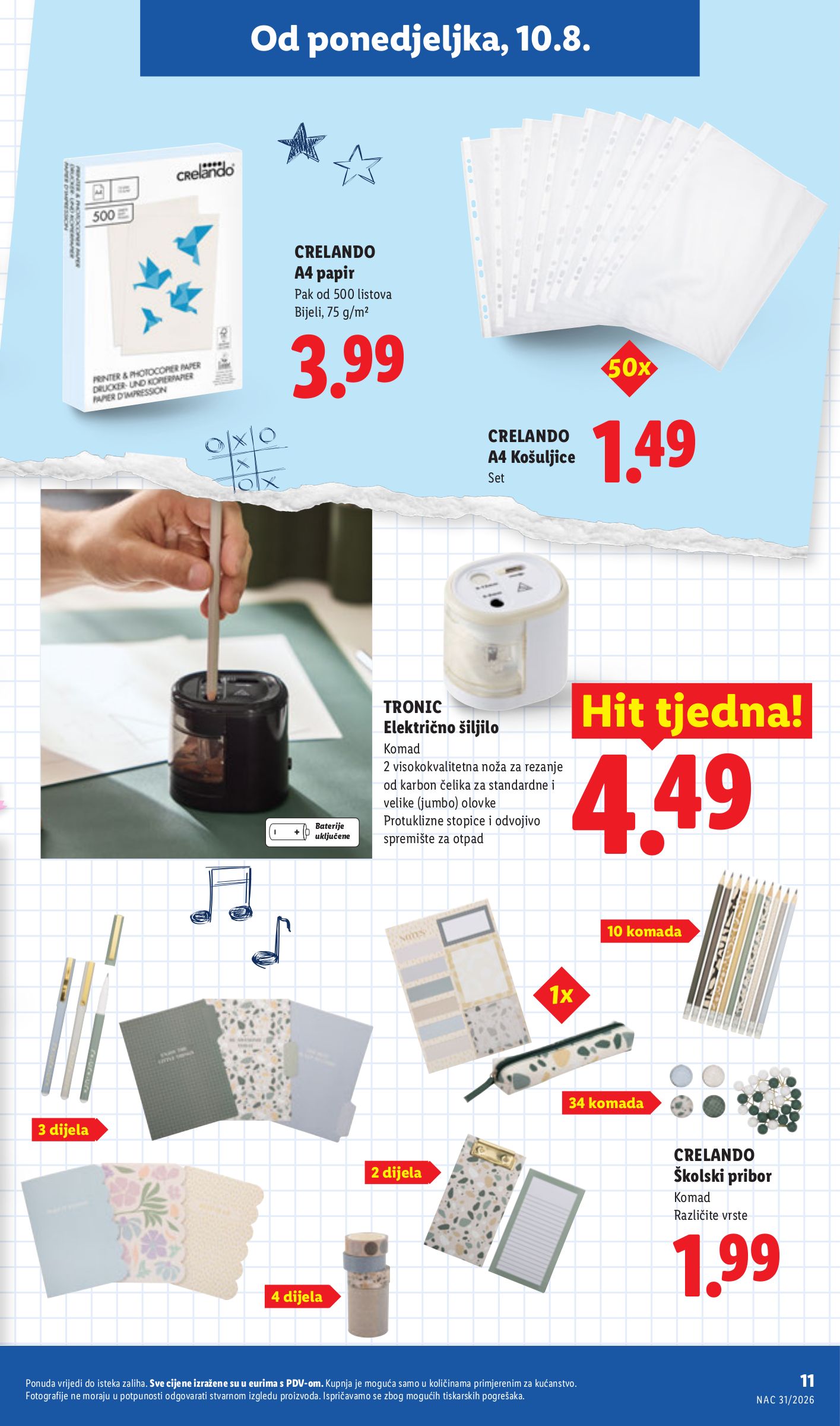 lidl - Aktualni katalog Lidl - Back to school od srijede, 29.07.2026 do utorka, 01.09.2026 - page: 11