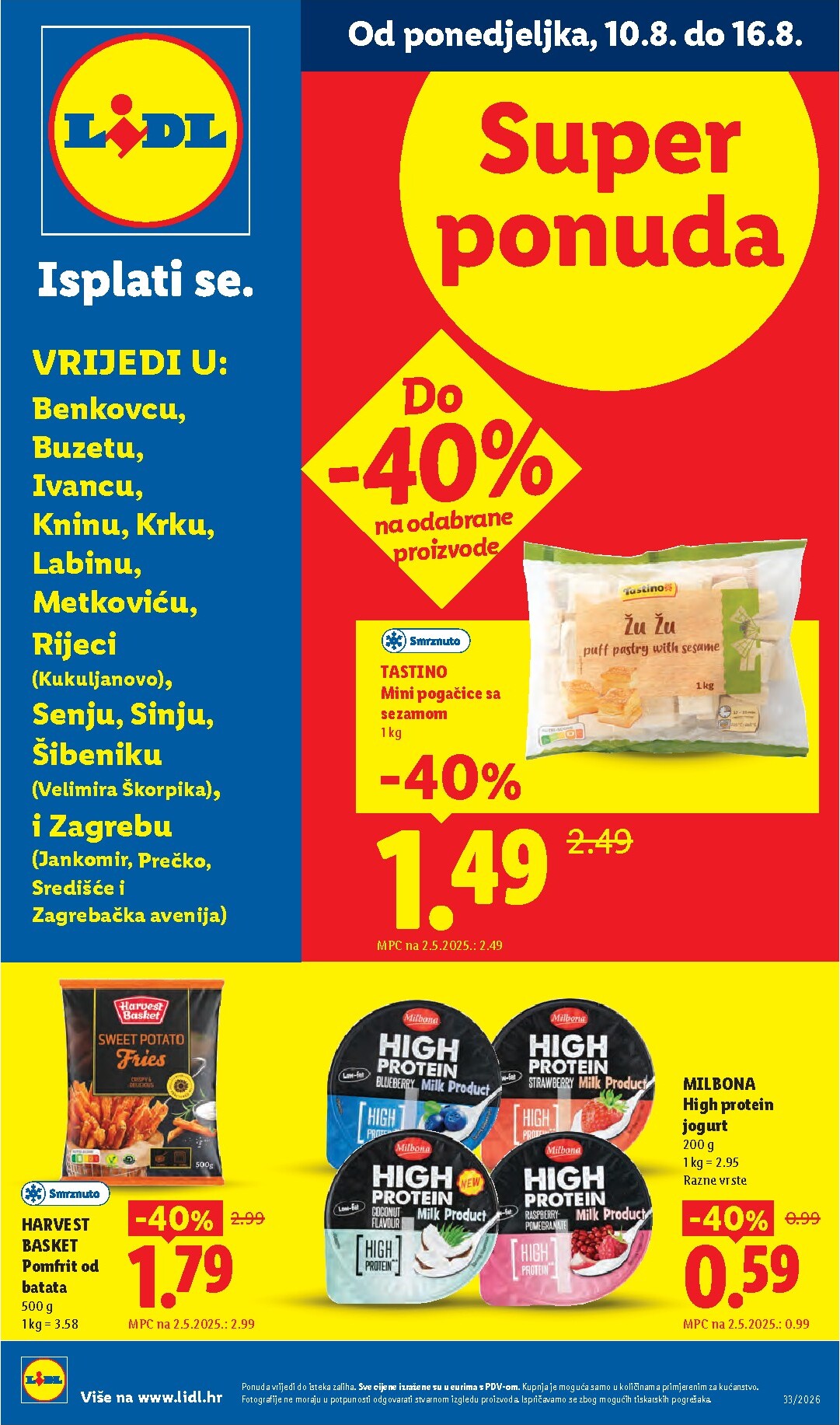 lidl - Aktualni katalog Lidl - Super Ponuda od ponedjeljka, 10.08.2026 do nedjelje, 16.08.2026