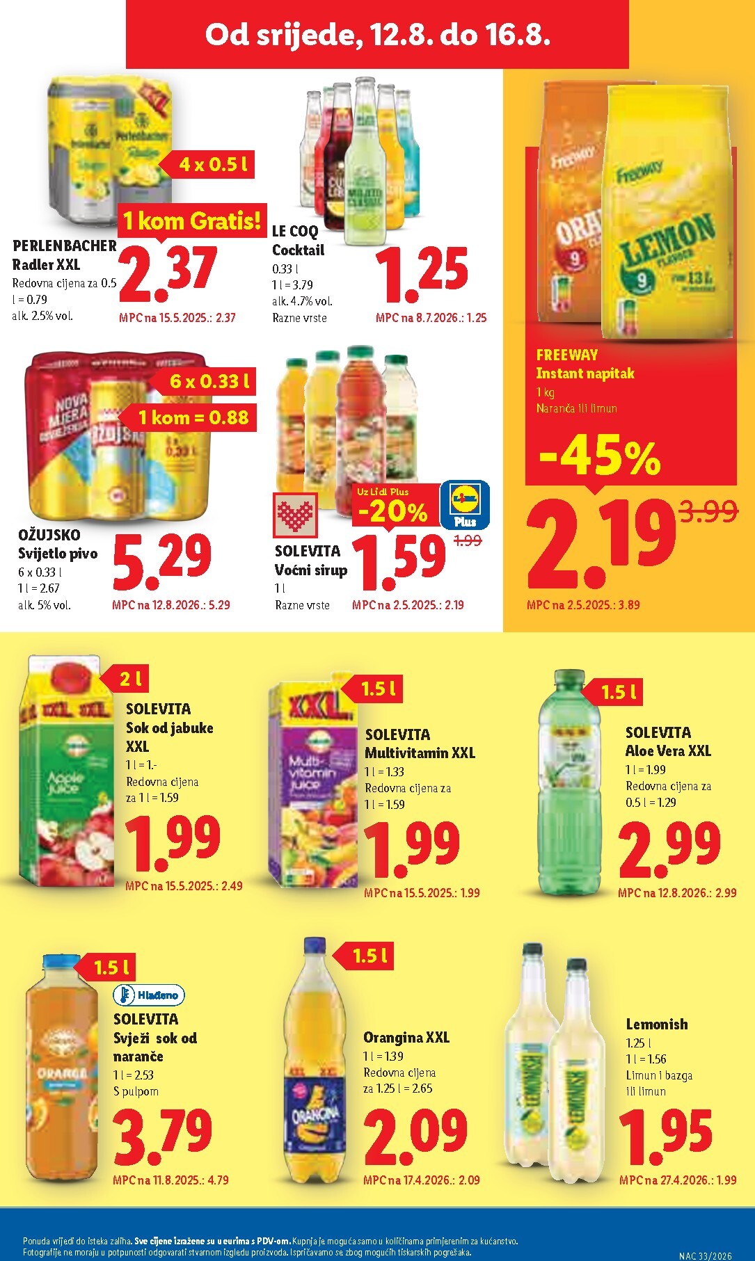 lidl - Aktualni katalog Lidl od ponedjeljka, 10.08.2026 do nedjelje, 16.08.2026 - page: 63