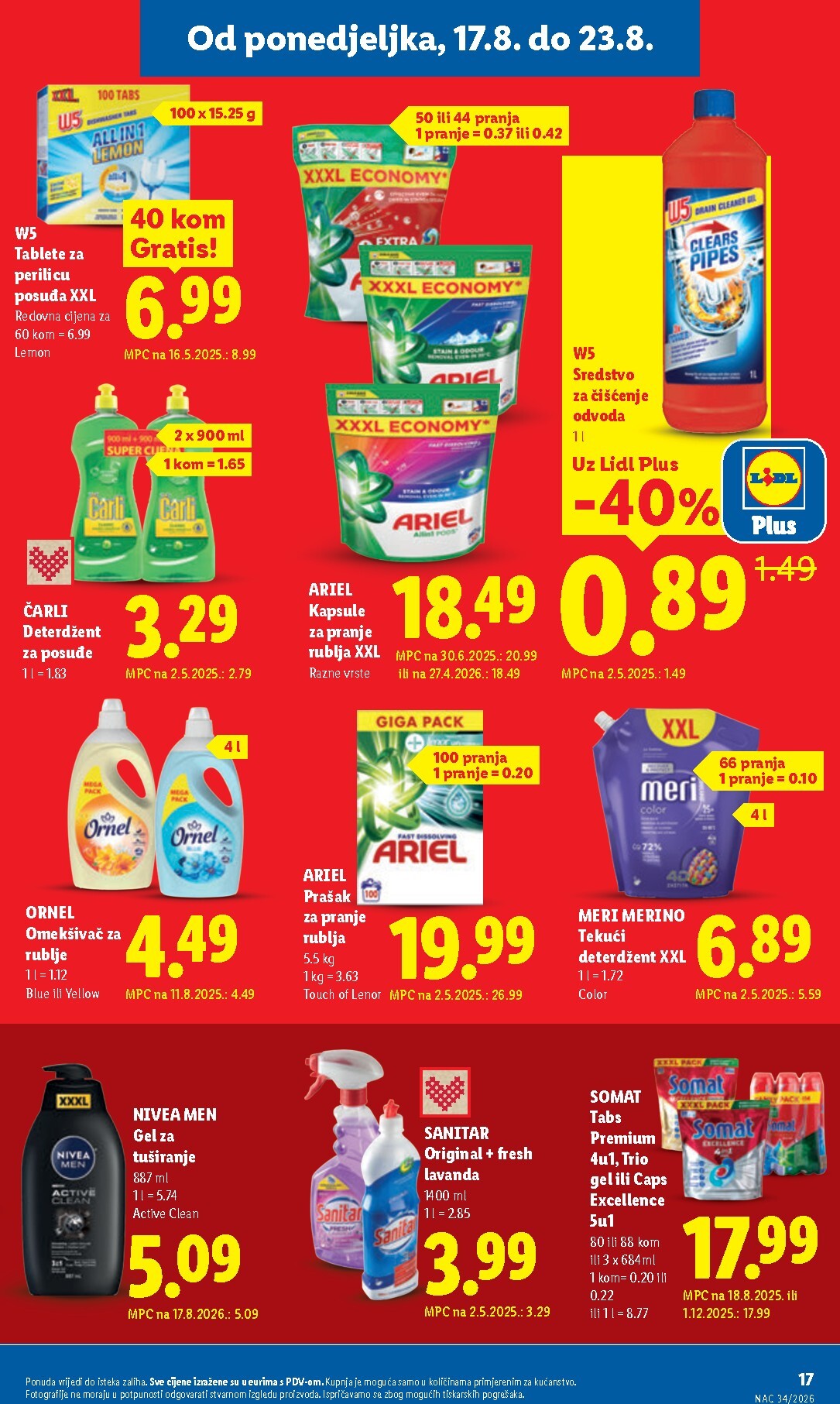 lidl - Novi Lidl katalog od ponedjeljka, 17.08.2026 do nedjelje, 23.08.2026 - page: 17
