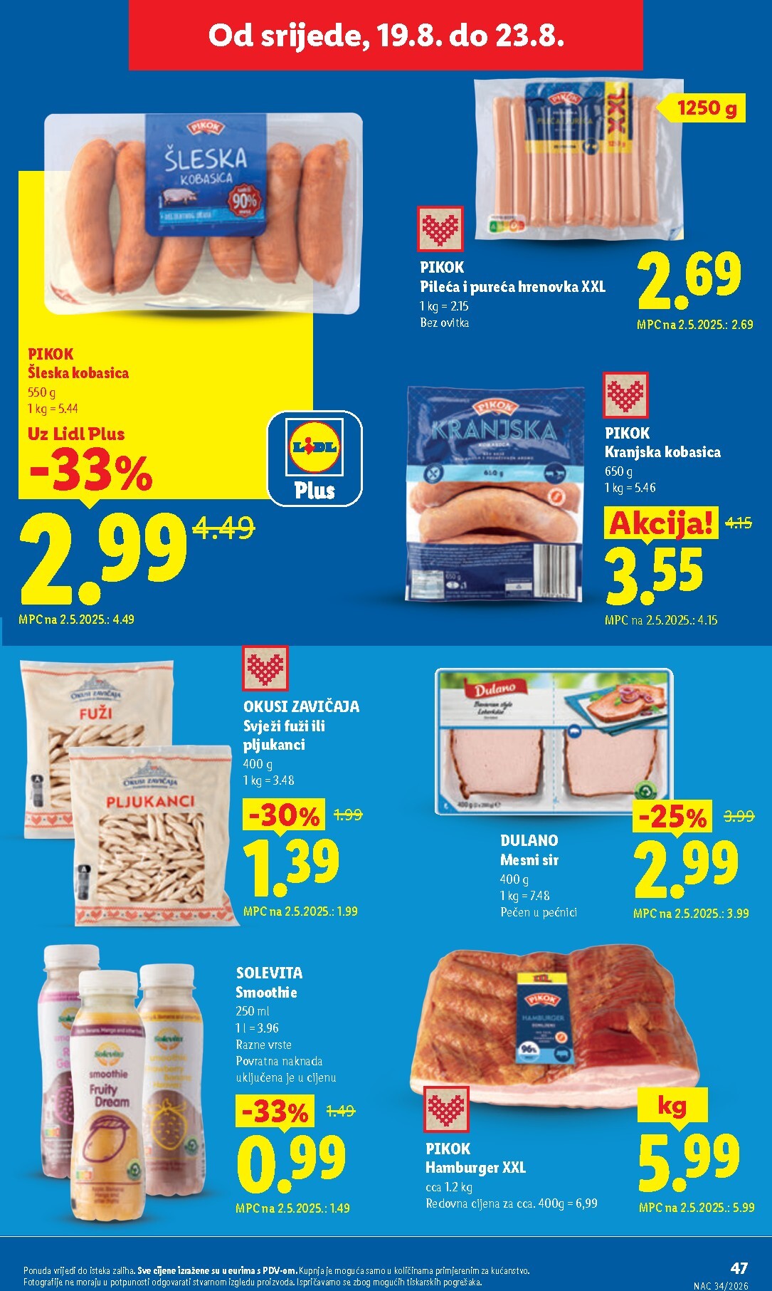 lidl - Novi Lidl katalog od ponedjeljka, 17.08.2026 do nedjelje, 23.08.2026 - page: 47