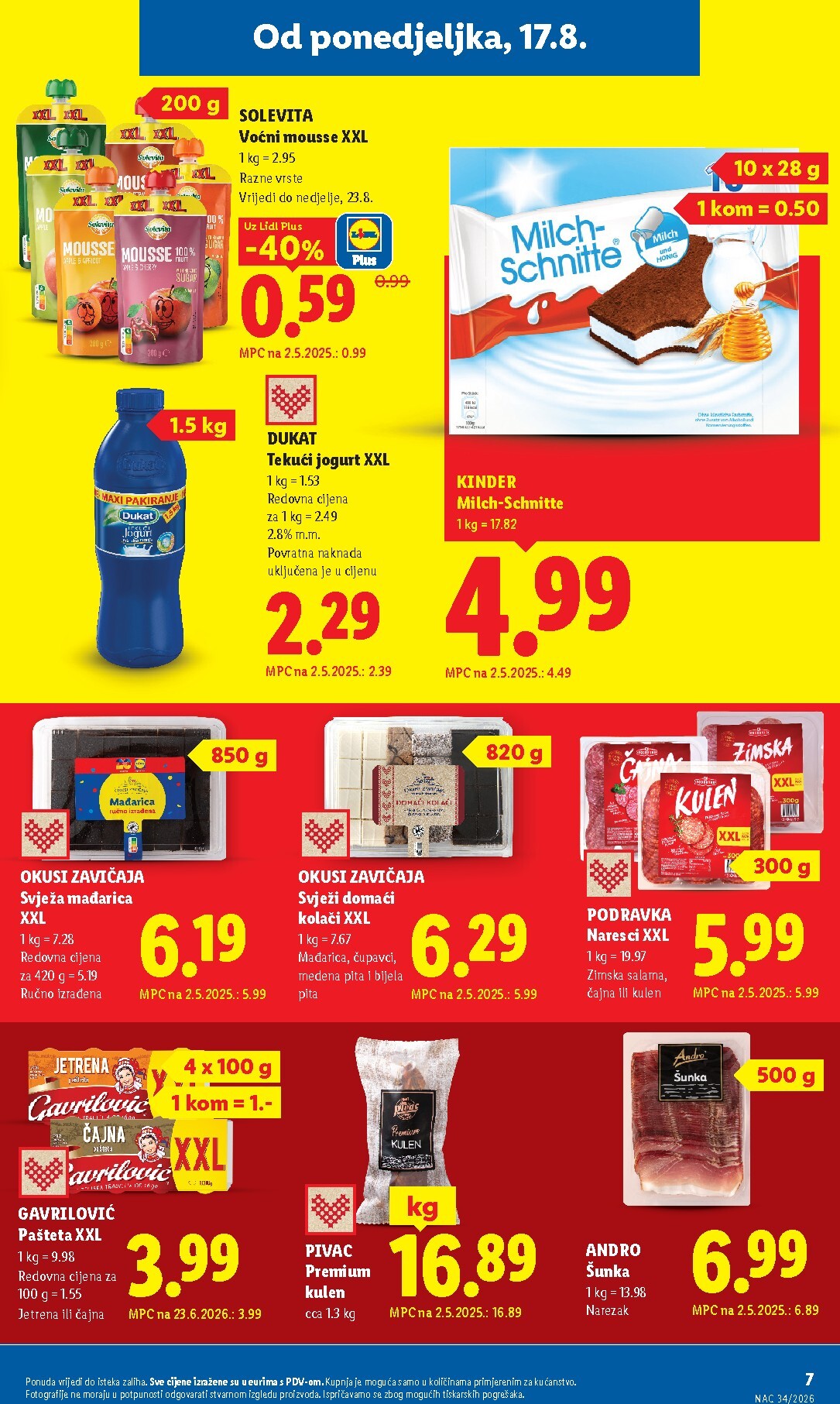 lidl - Aktualni katalog Lidl od ponedjeljka, 17.08.2026 do nedjelje, 23.08.2026 - page: 7