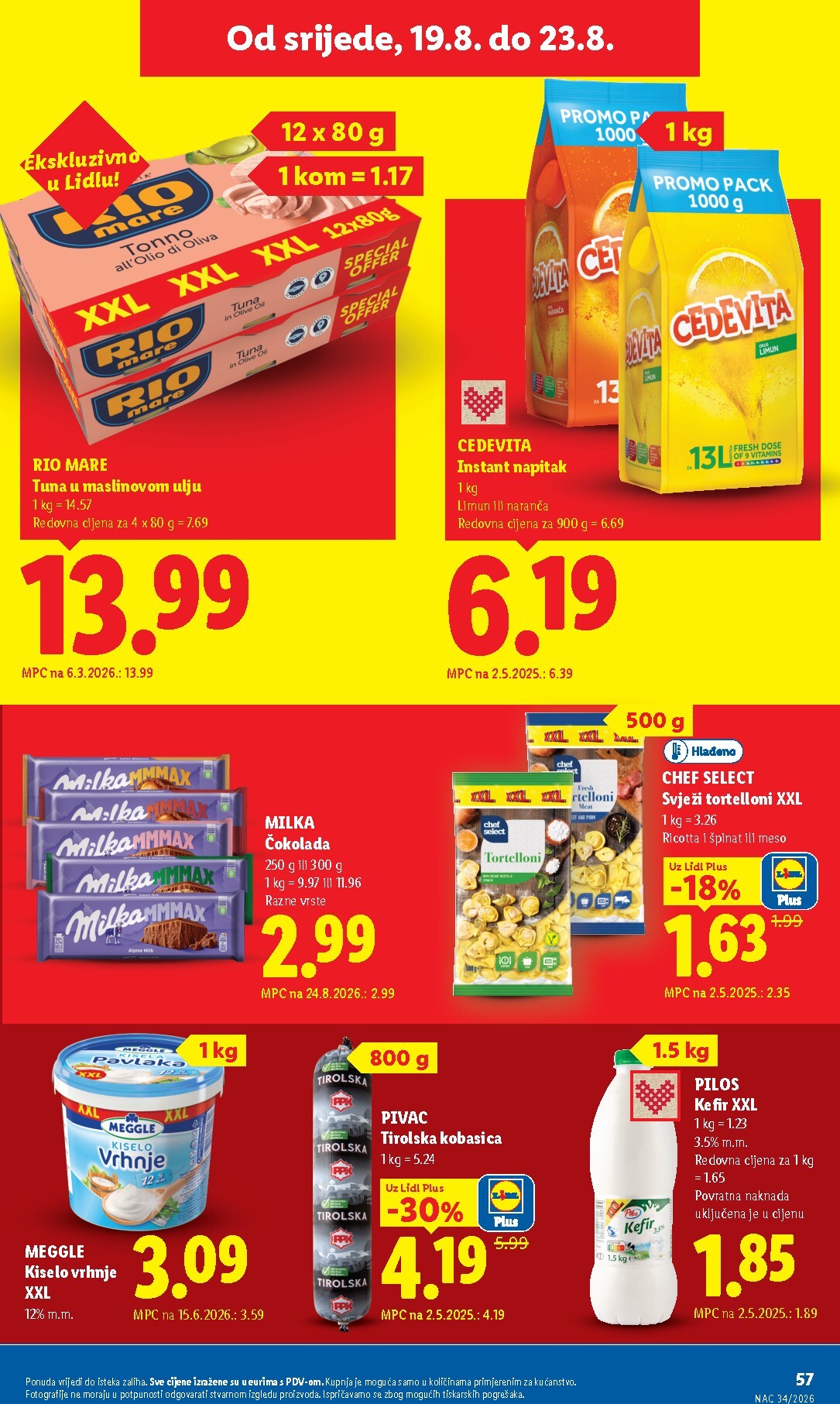 lidl - Aktualni katalog Lidl od ponedjeljka, 17.08.2026 do nedjelje, 23.08.2026 - page: 57