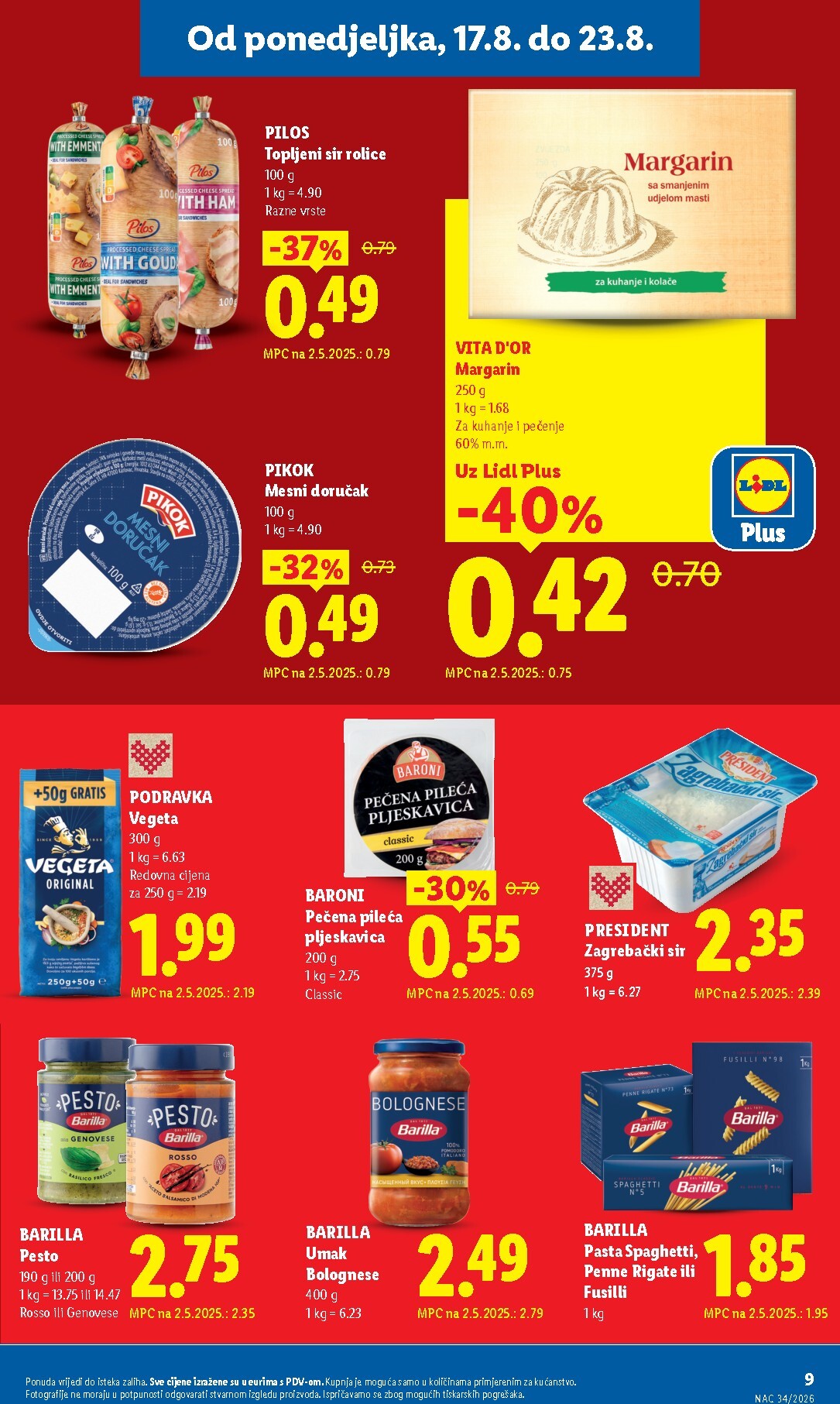 lidl - Aktualni katalog Lidl od ponedjeljka, 17.08.2026 do nedjelje, 23.08.2026 - page: 9
