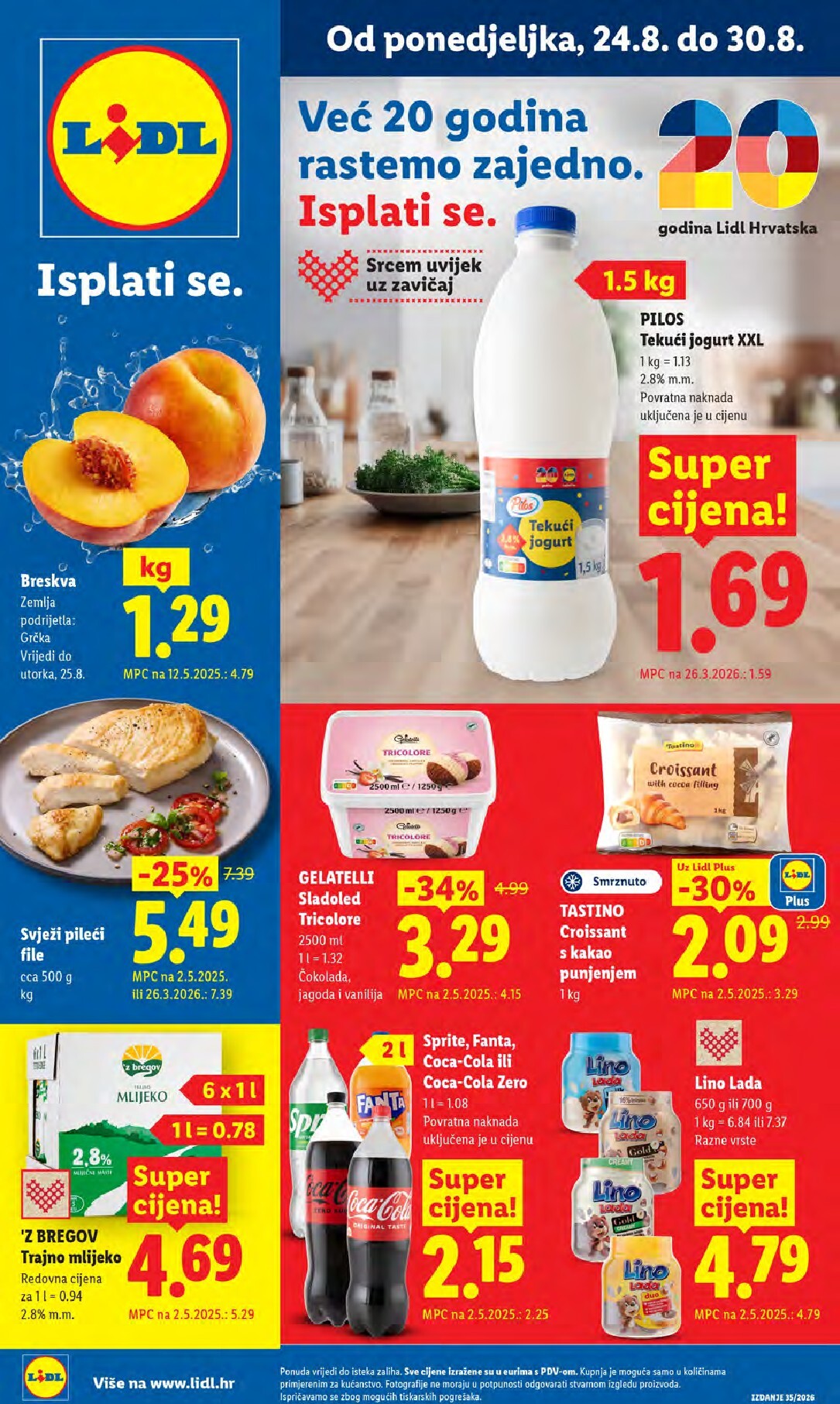 lidl - Novi Lidl katalog od ponedjeljka, 24.08.2026 do nedjelje, 30.08.2026