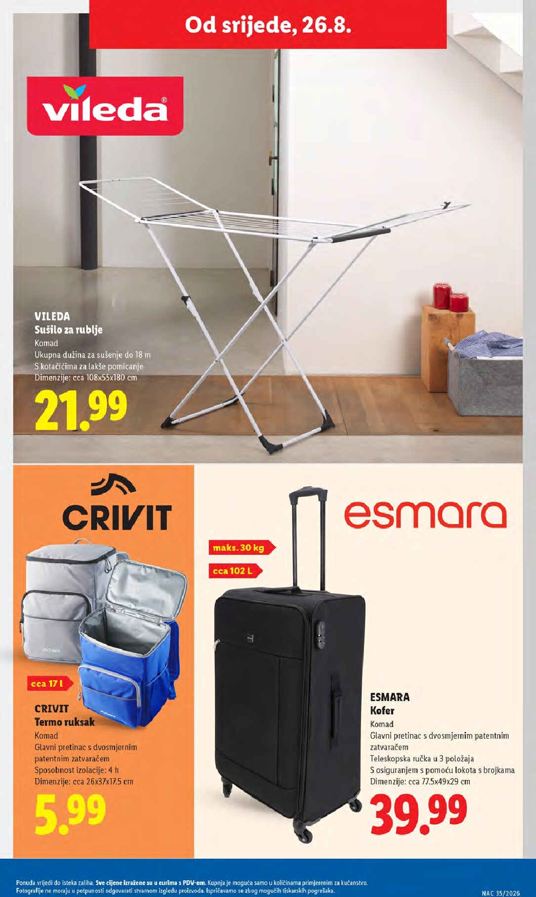 lidl - Novi Lidl katalog od ponedjeljka, 24.08.2026 do nedjelje, 30.08.2026 - page: 45