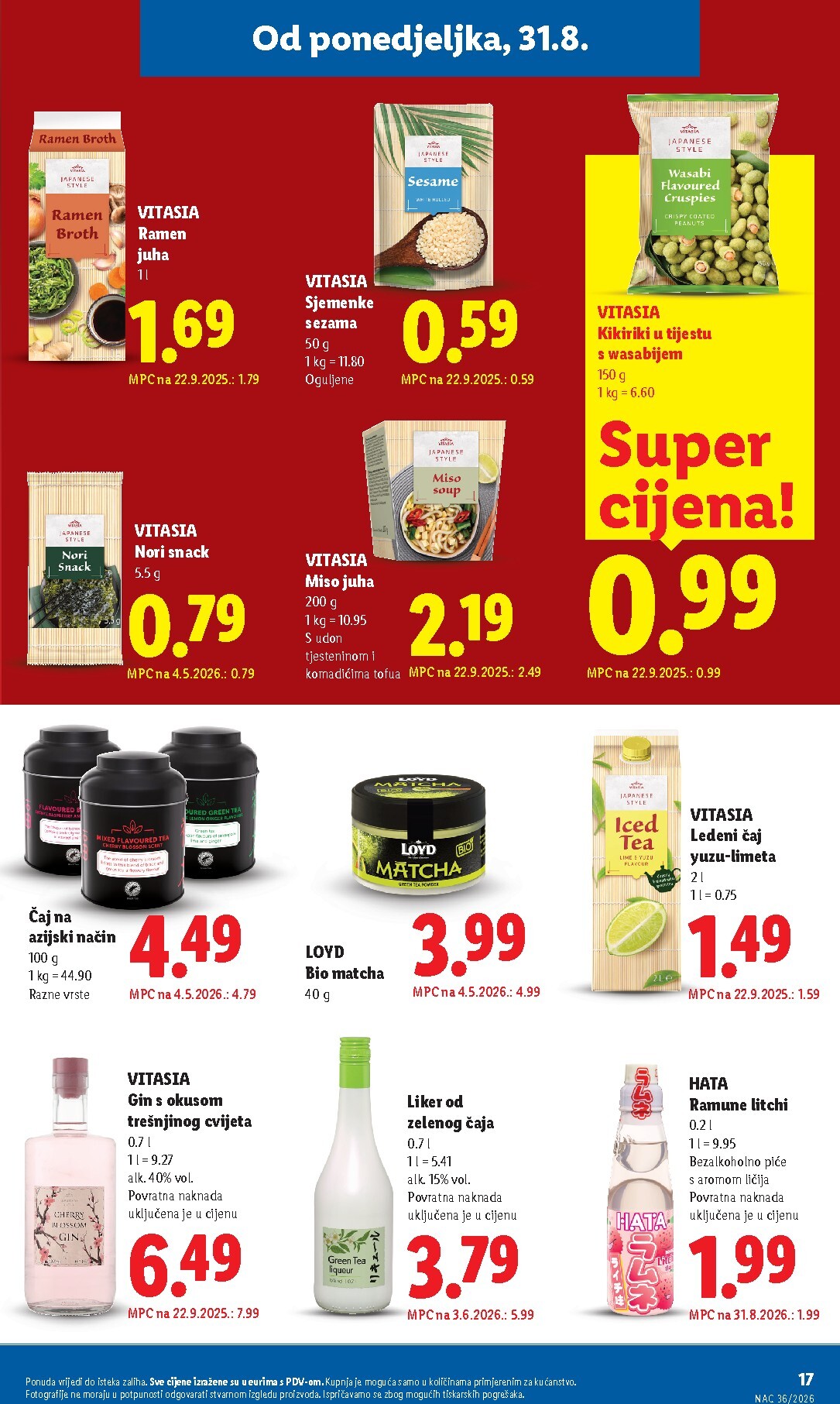 lidl - Novi Lidl katalog od ponedjeljka, 31.08.2026 do nedjelje, 06.09.2026 - page: 17