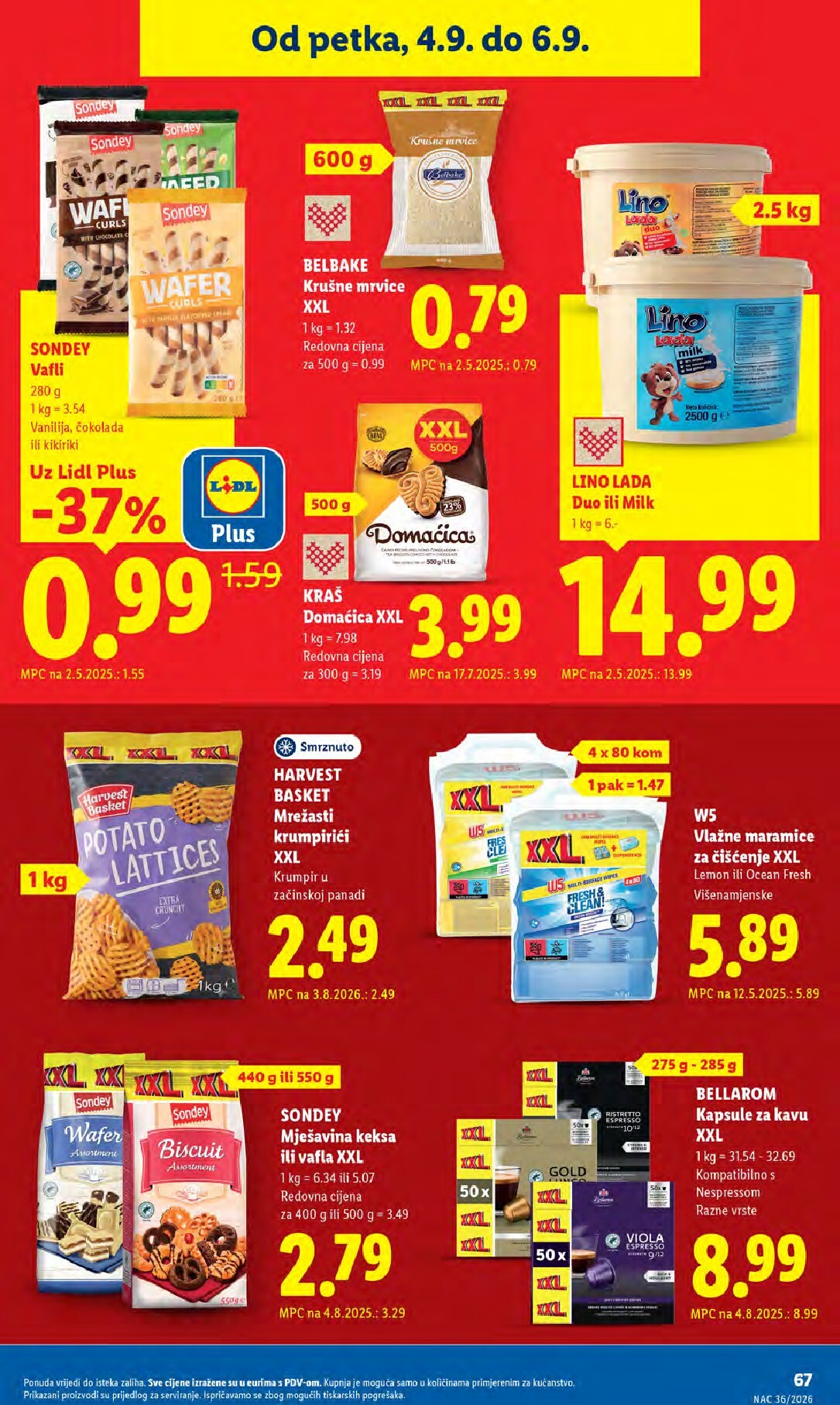 lidl - Aktualni katalog Lidl od ponedjeljka, 31.08.2026 do nedjelje, 06.09.2026 - page: 67