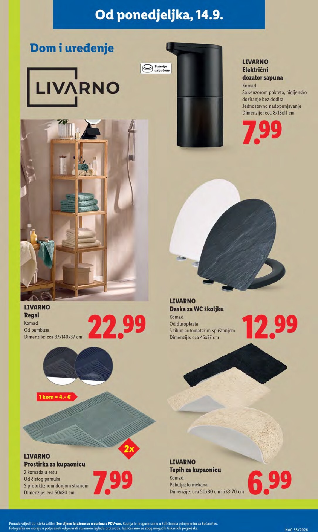 lidl - Novi Lidl katalog od ponedjeljka, 14.09.2026 do nedjelje, 20.09.2026 - page: 29