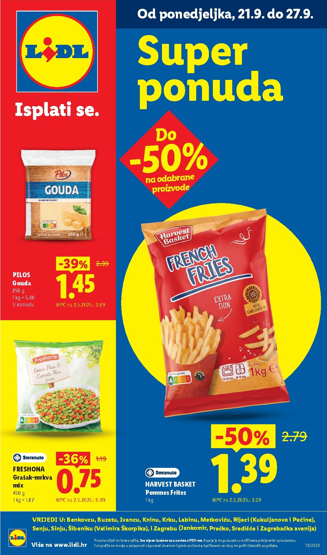 lidl - Aktualni katalog Lidl - Super Ponuda od ponedjeljka, 21.09.2026 do nedjelje, 27.09.2026 - page: 1