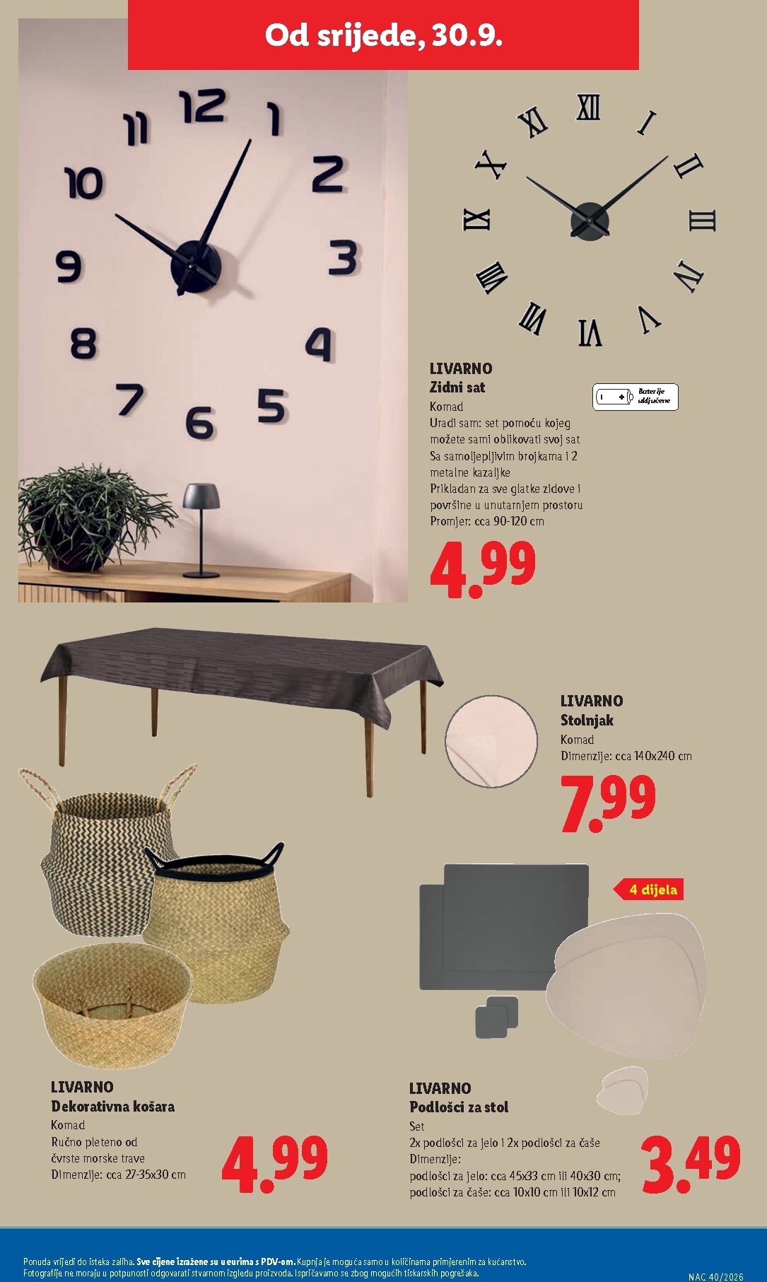 lidl - Novi Lidl katalog od ponedjeljka, 28.09.2026 do nedjelje, 04.10.2026 - page: 49