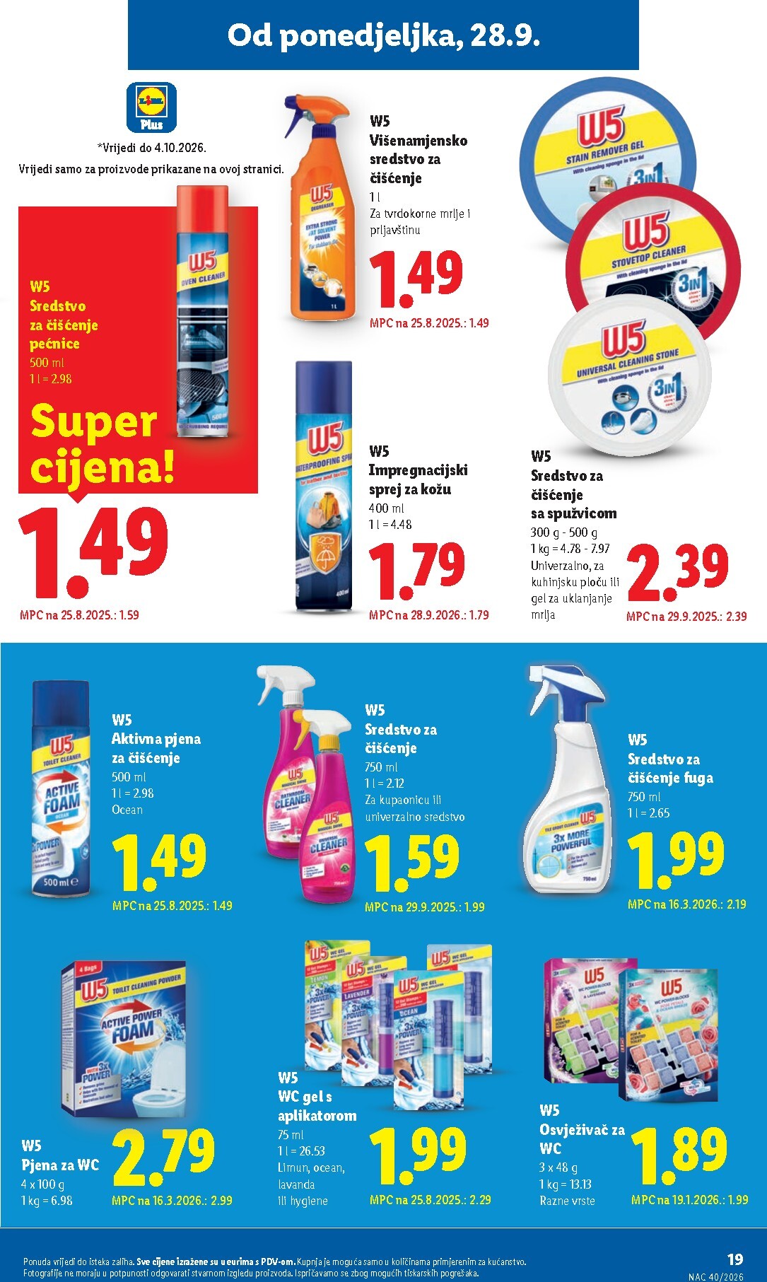 lidl - Novi Lidl katalog od ponedjeljka, 28.09.2026 do nedjelje, 04.10.2026 - page: 19