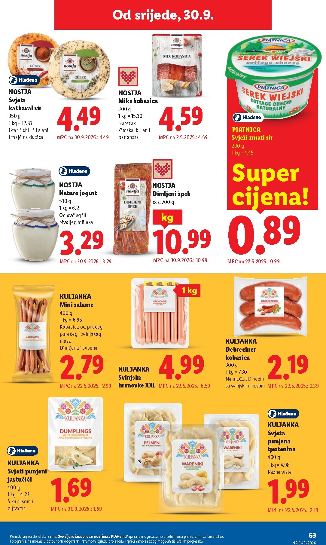 lidl - Novi Lidl katalog od ponedjeljka, 28.09.2026 do nedjelje, 04.10.2026 - page: 63