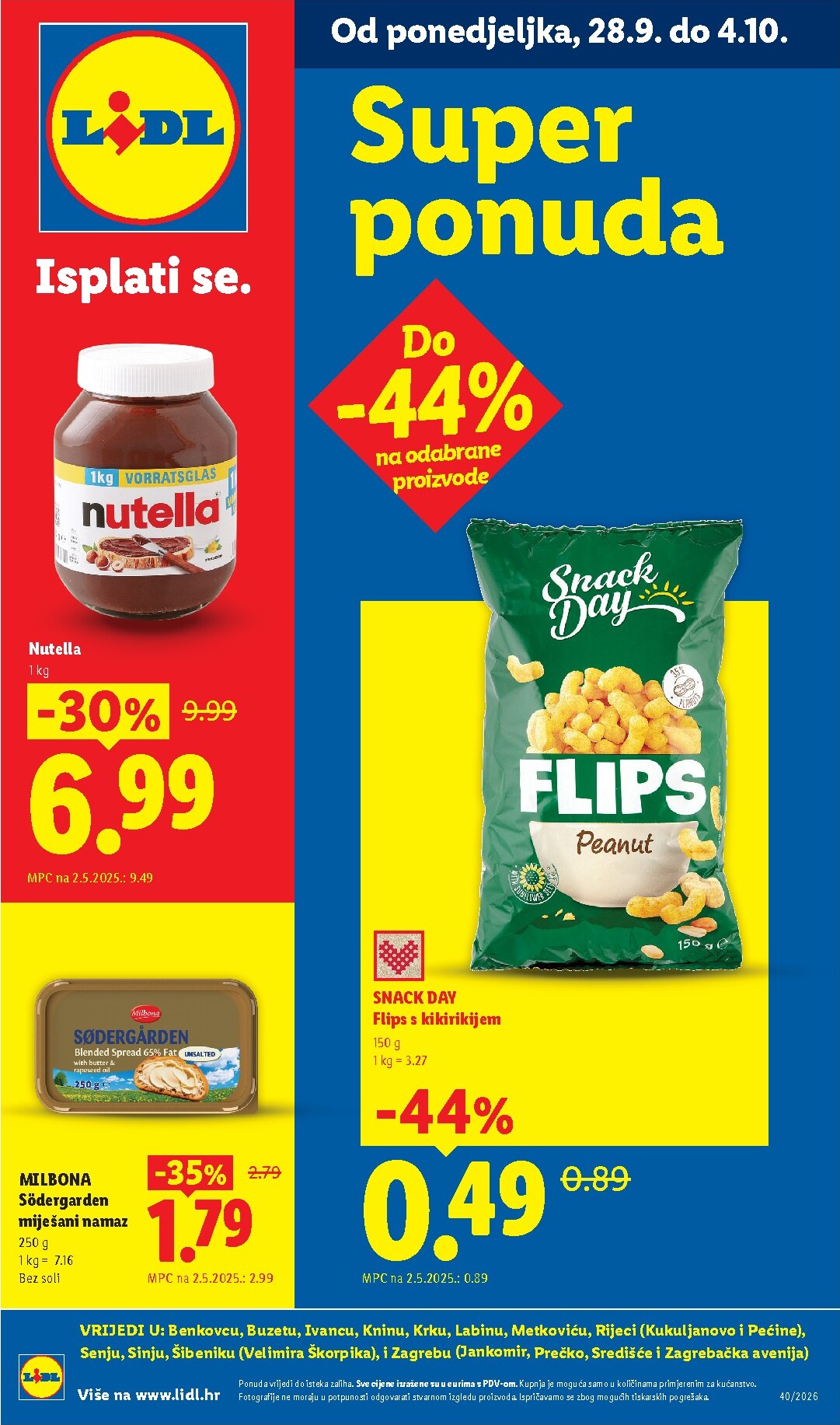 lidl - Aktualni katalog Lidl - Super Ponuda od ponedjeljka, 28.09.2026 do nedjelje, 04.10.2026
