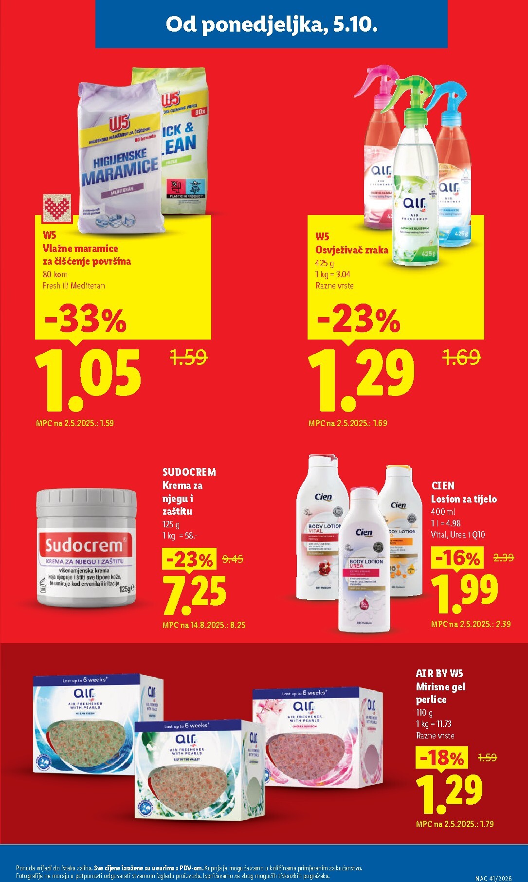 lidl - Aktualni katalog Lidl - Svaki tjedan trajno snižene cijene od ponedjeljka, 05.10.2026 do subote, 31.10.2026 - page: 5