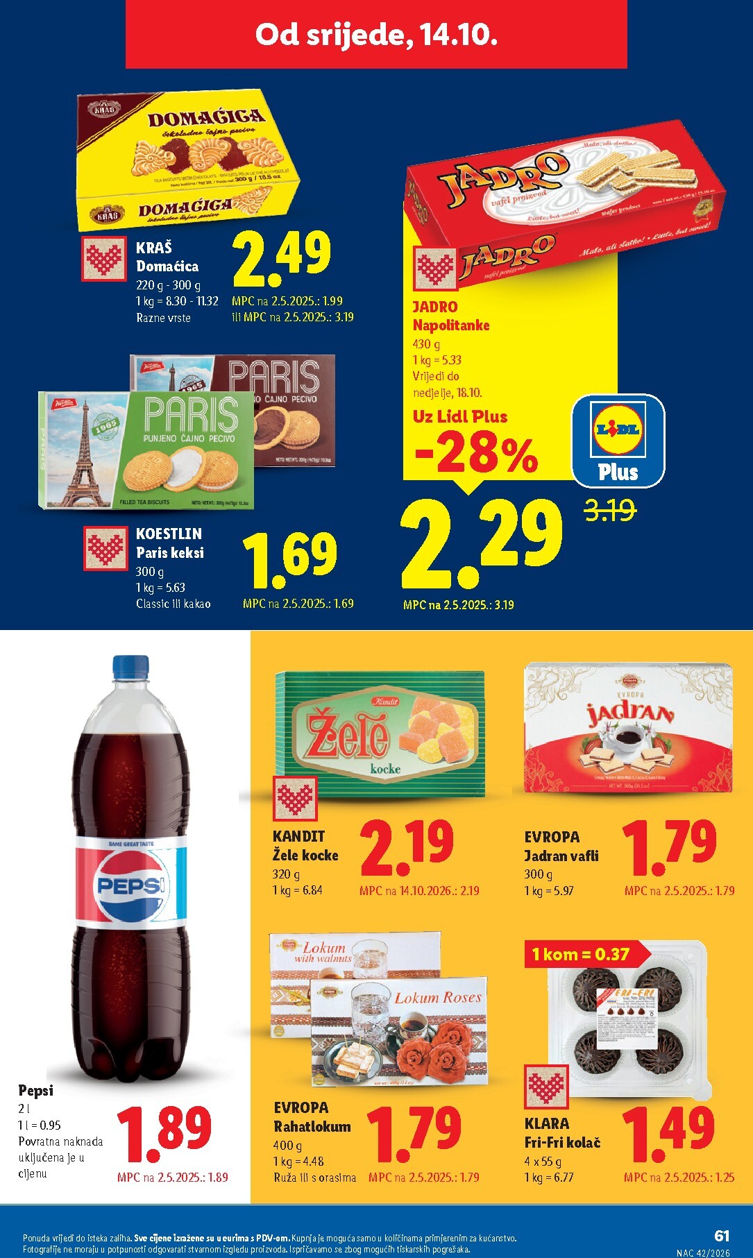 lidl - Aktualni katalog Lidl od ponedjeljka, 12.10.2026 do nedjelje, 18.10.2026 - page: 61