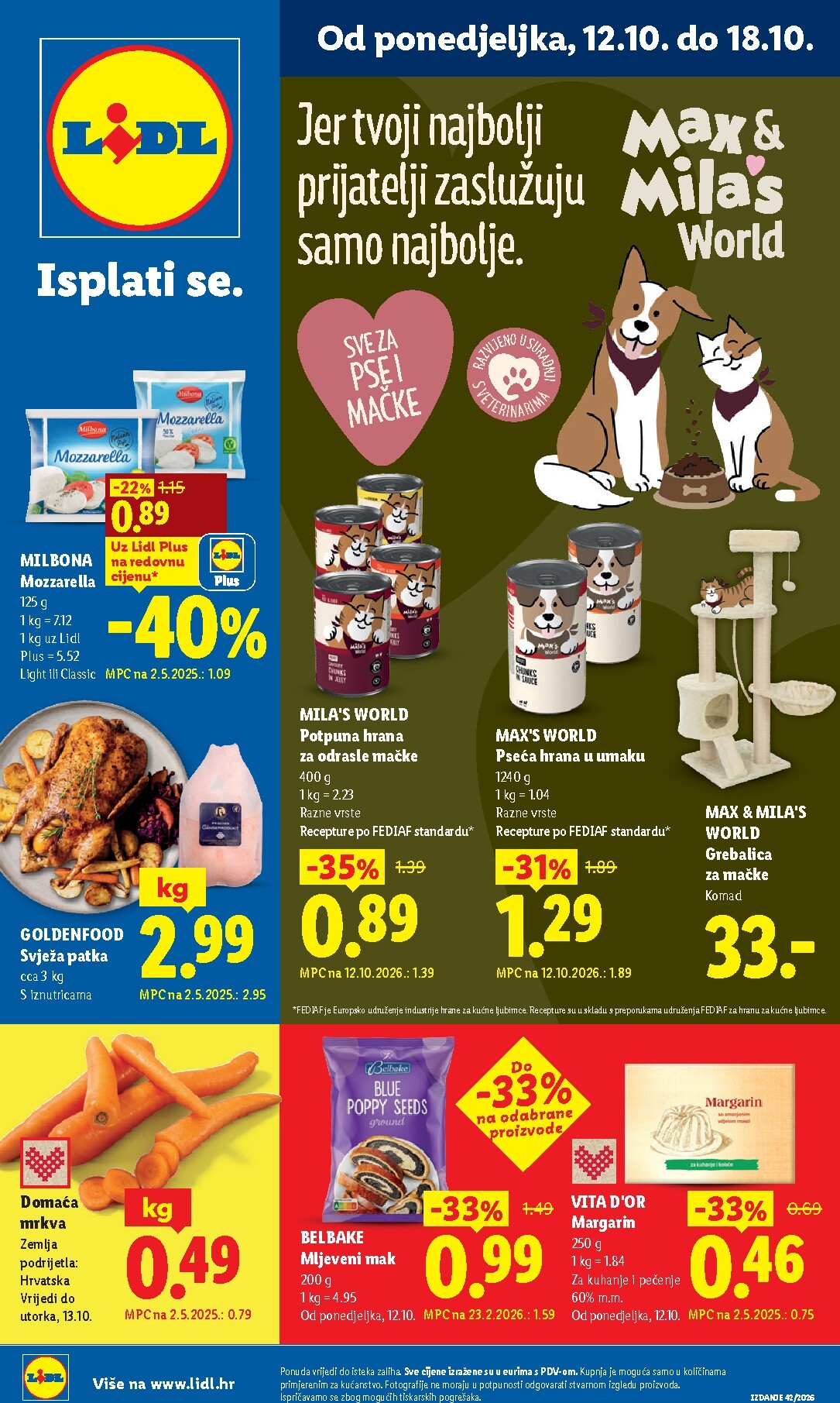 lidl - Aktualni katalog Lidl od ponedjeljka, 12.10.2026 do nedjelje, 18.10.2026