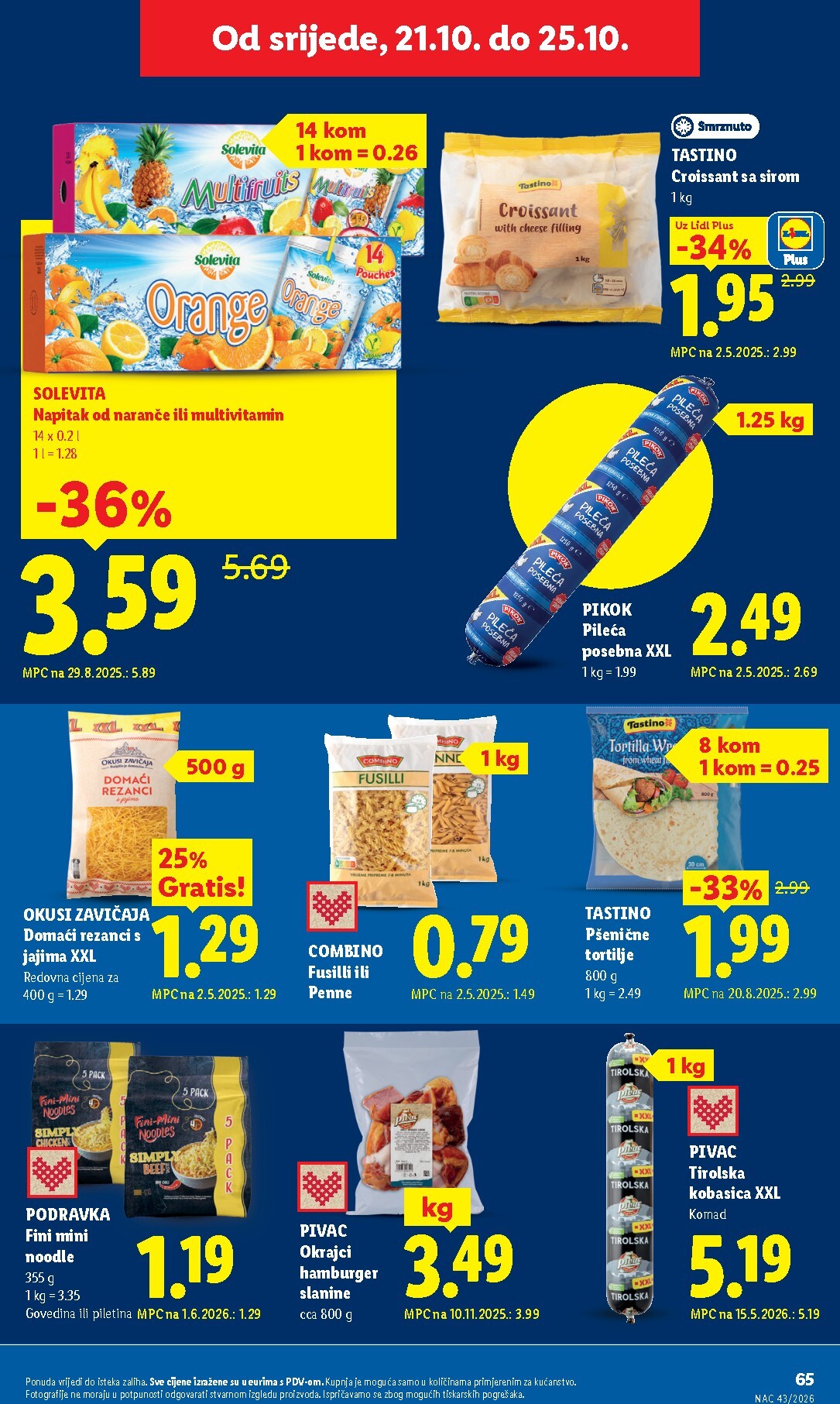 lidl - Novi Lidl katalog od ponedjeljka, 19.10.2026 do nedjelje, 25.10.2026 - page: 65