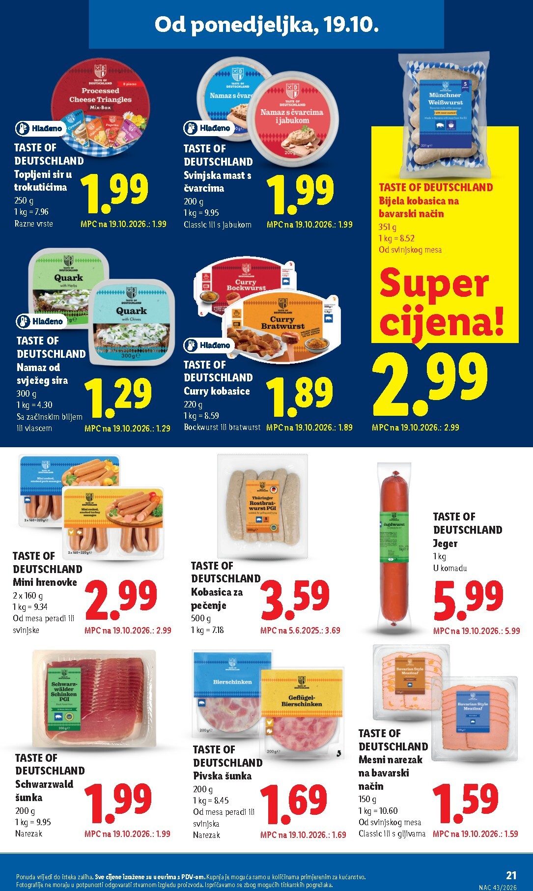 lidl - Novi Lidl katalog od ponedjeljka, 19.10.2026 do nedjelje, 25.10.2026 - page: 21