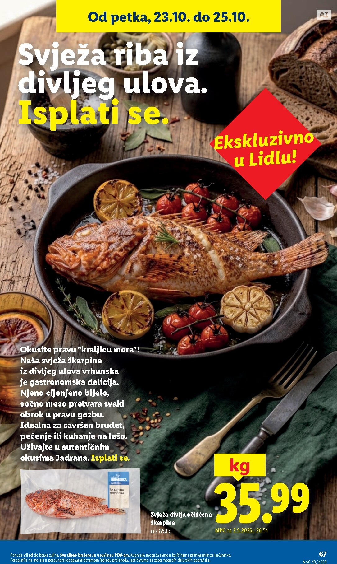 lidl - Aktualni katalog Lidl od ponedjeljka, 19.10.2026 do nedjelje, 25.10.2026 - page: 67