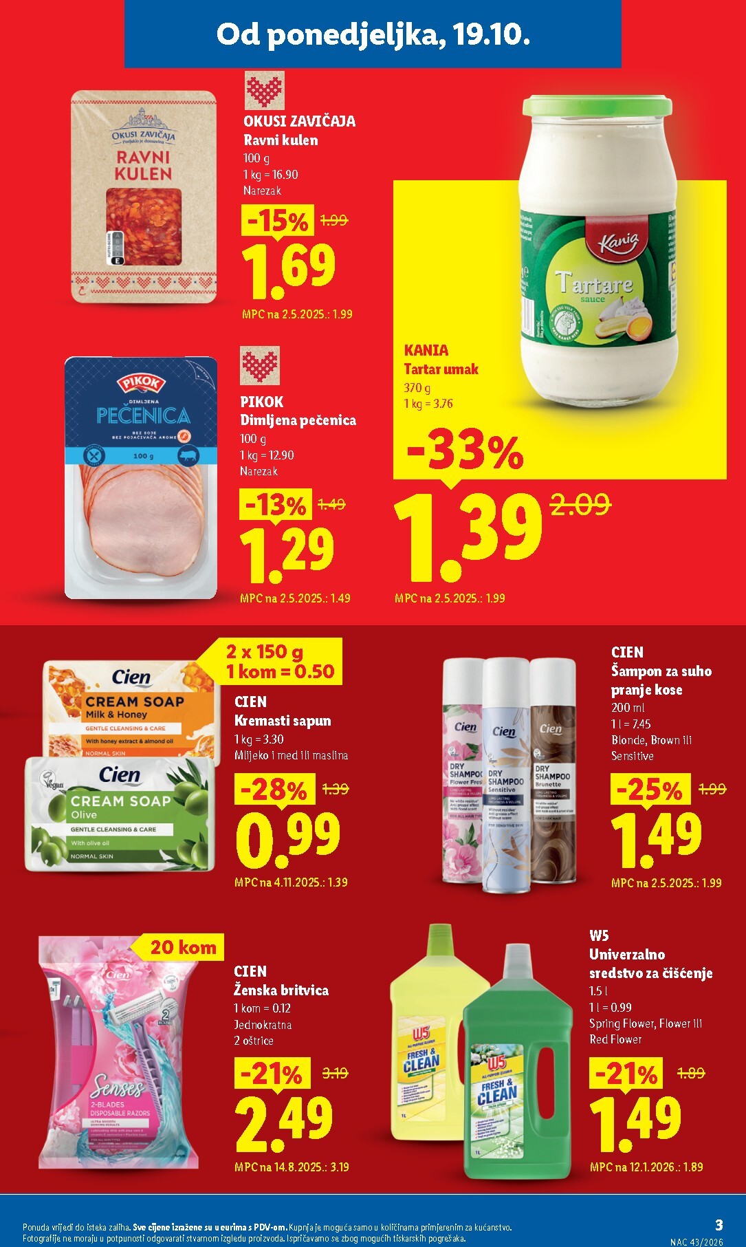 lidl - Aktualni katalog Lidl od ponedjeljka, 19.10.2026 do nedjelje, 25.10.2026 - page: 3
