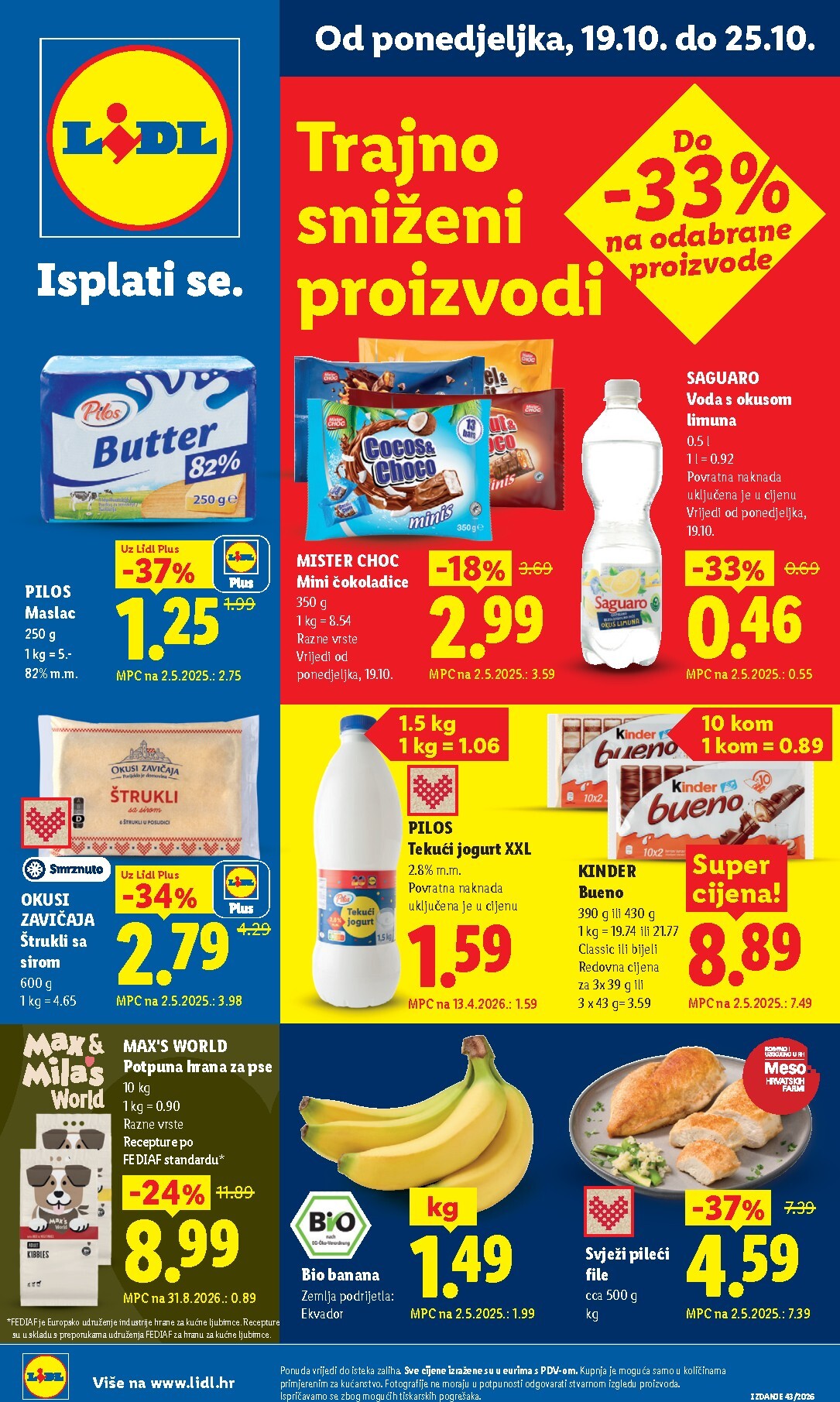 lidl - Aktualni katalog Lidl od ponedjeljka, 19.10.2026 do nedjelje, 25.10.2026 - page: 1