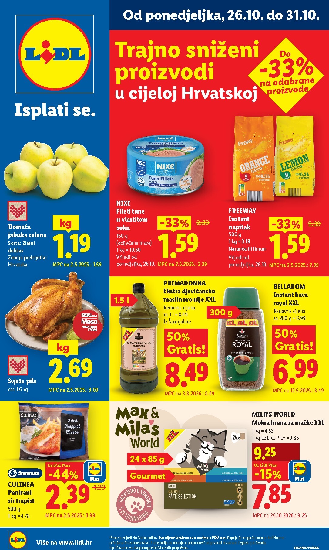 lidl - Novi Lidl katalog od ponedjeljka, 26.10.2026 do subote, 31.10.2026 - page: 1