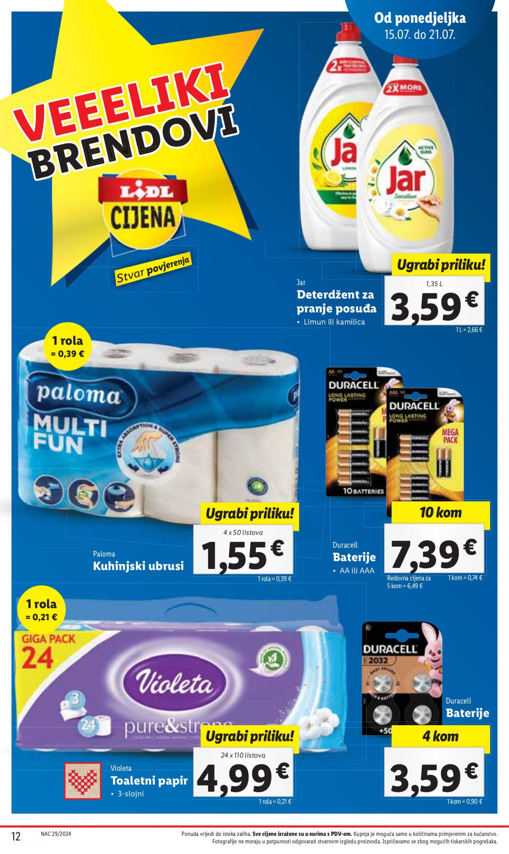 lidl - Novi katalog Lidl 15.07. - 21.07. - page: 12