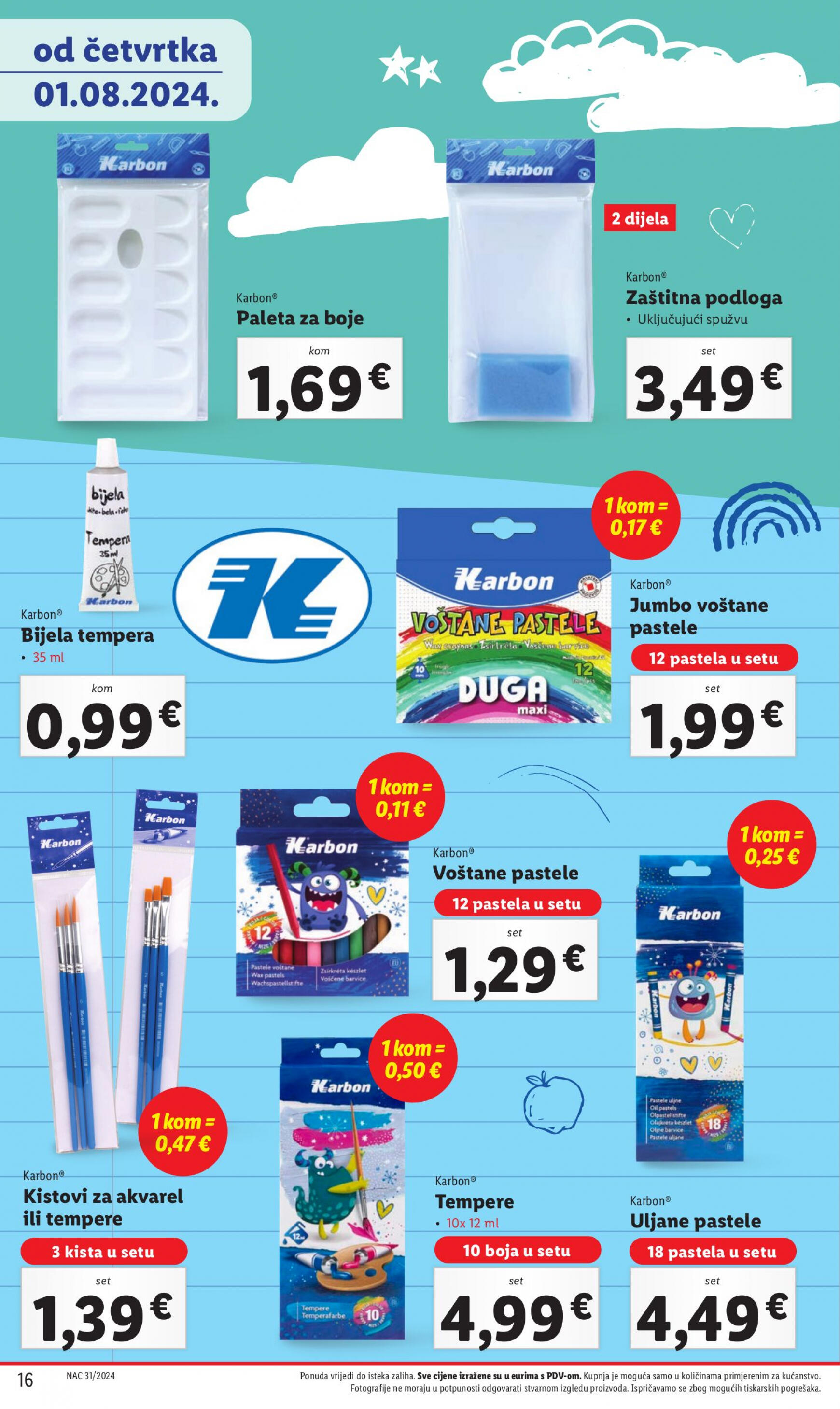 lidl - Novi katalog Lidl - Pripremi se za novu školsku godinu 01.08. - 30.09. - page: 16