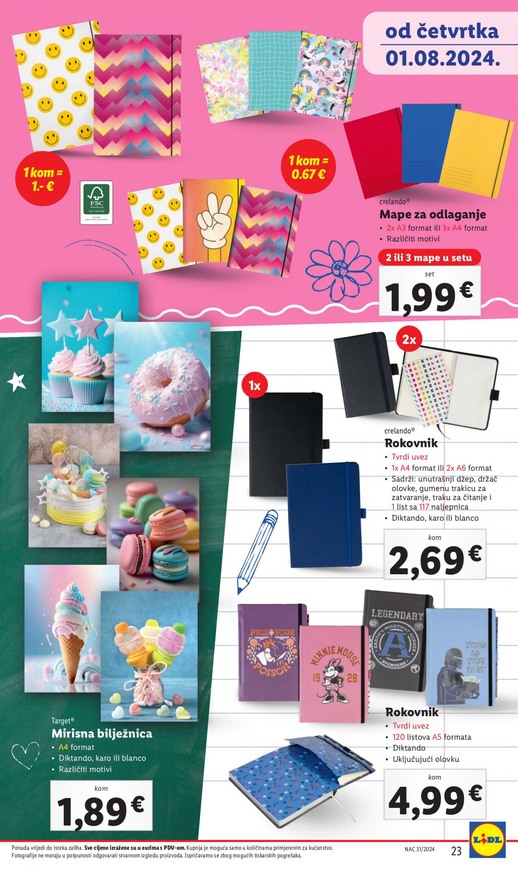 lidl - Novi katalog Lidl - Pripremi se za novu školsku godinu 01.08. - 30.09. - page: 23