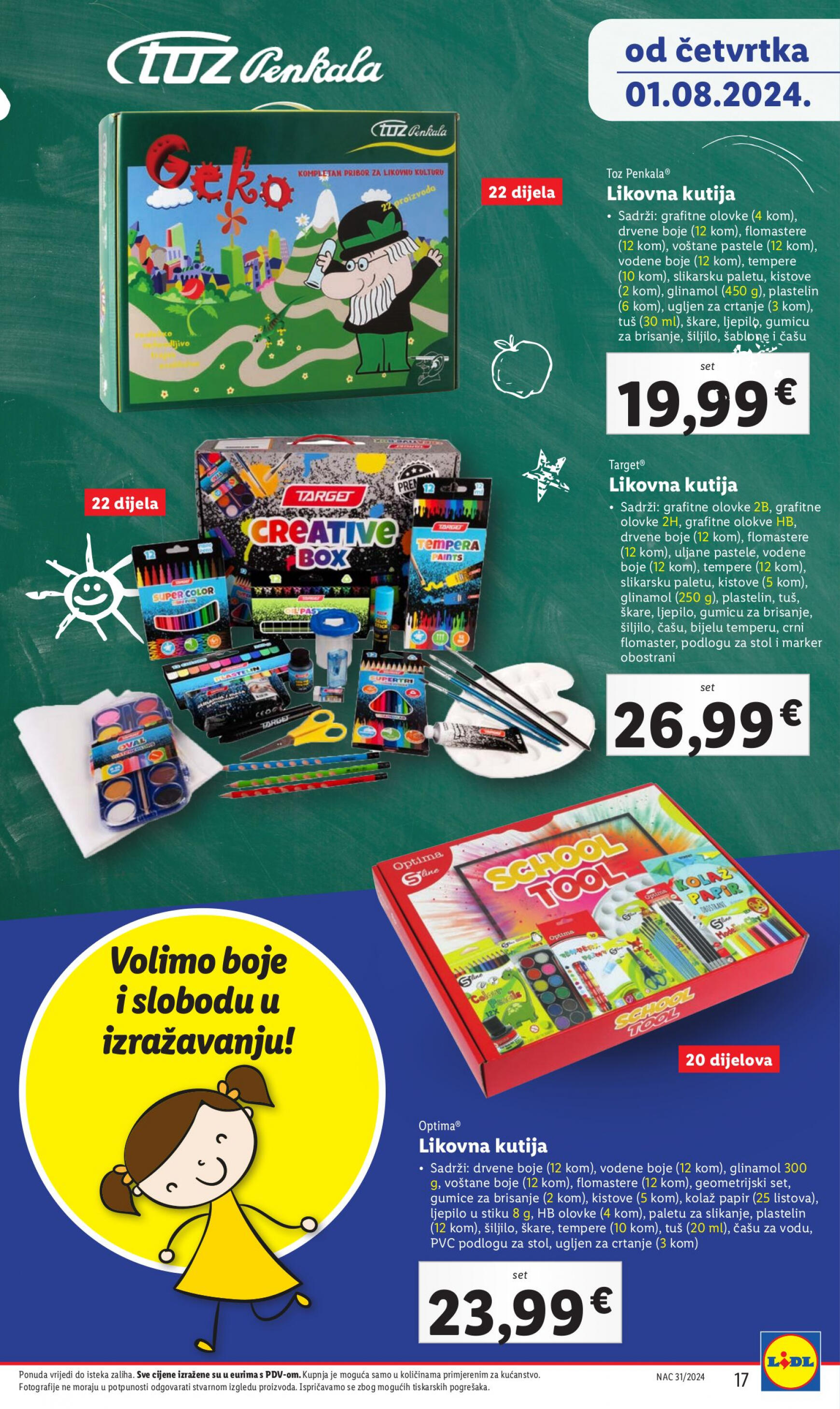 lidl - Novi katalog Lidl - Pripremi se za novu školsku godinu 01.08. - 30.09. - page: 17