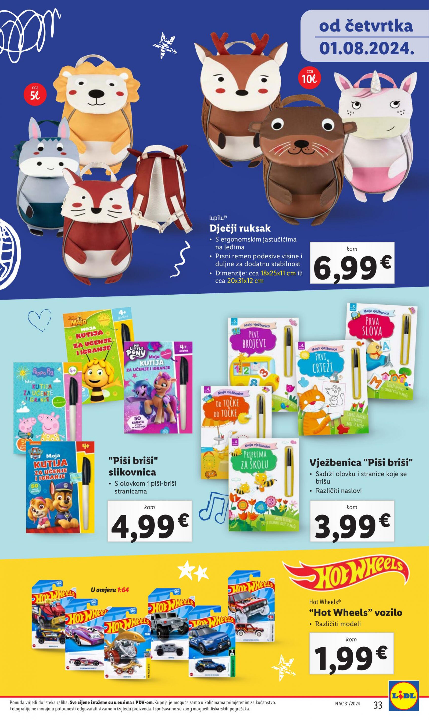 lidl - Novi katalog Lidl - Pripremi se za novu školsku godinu 01.08. - 30.09. - page: 33