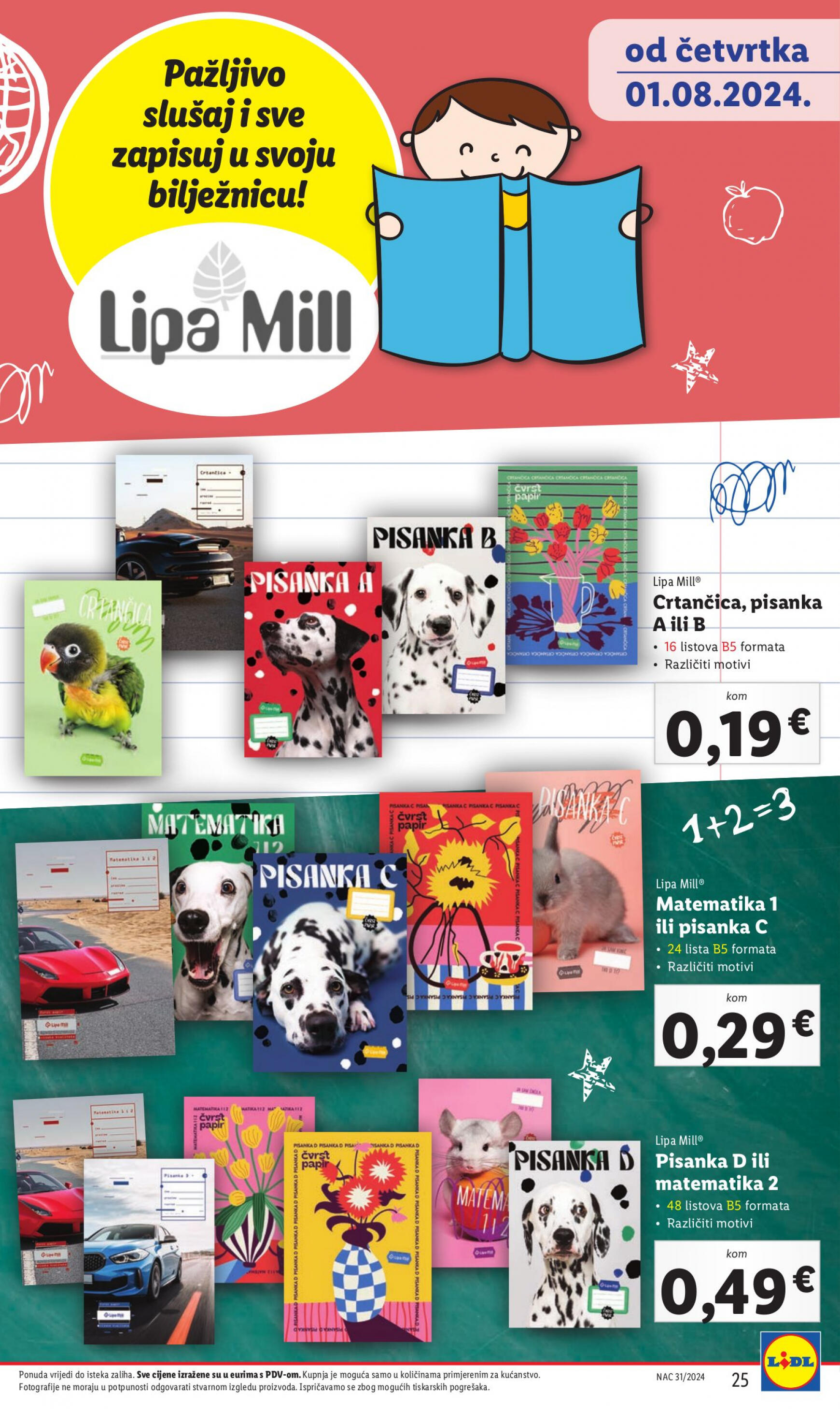 lidl - Novi katalog Lidl - Pripremi se za novu školsku godinu 01.08. - 30.09. - page: 25