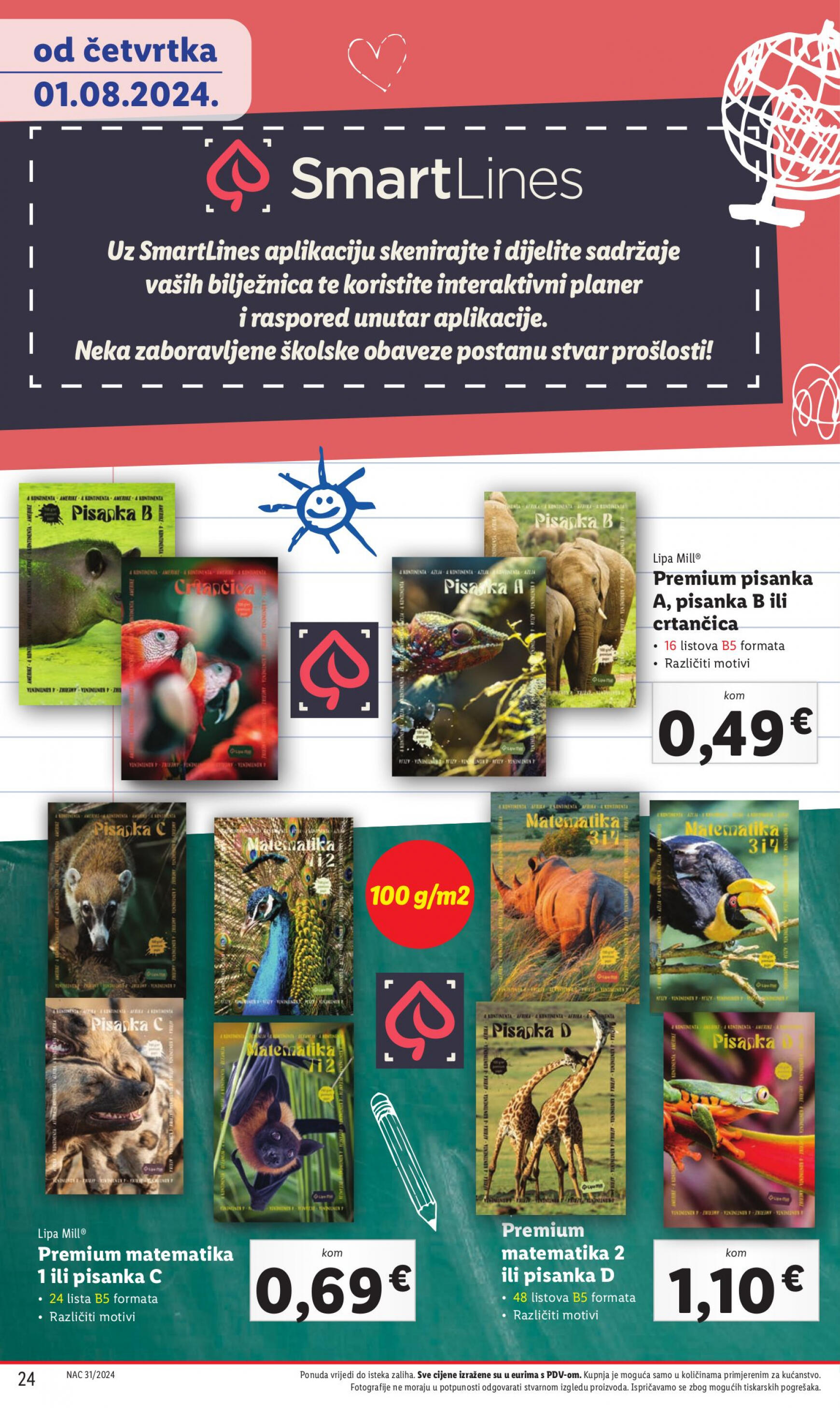 lidl - Novi katalog Lidl - Pripremi se za novu školsku godinu 01.08. - 30.09. - page: 24