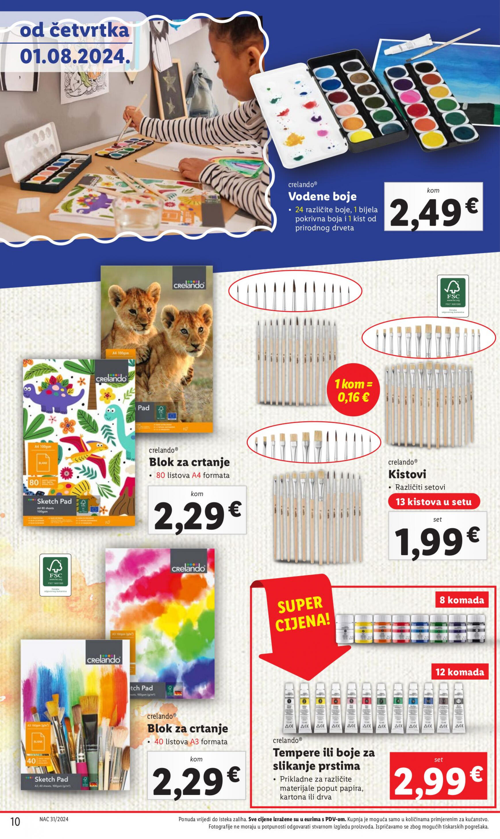 lidl - Novi katalog Lidl - Pripremi se za novu školsku godinu 01.08. - 30.09. - page: 10