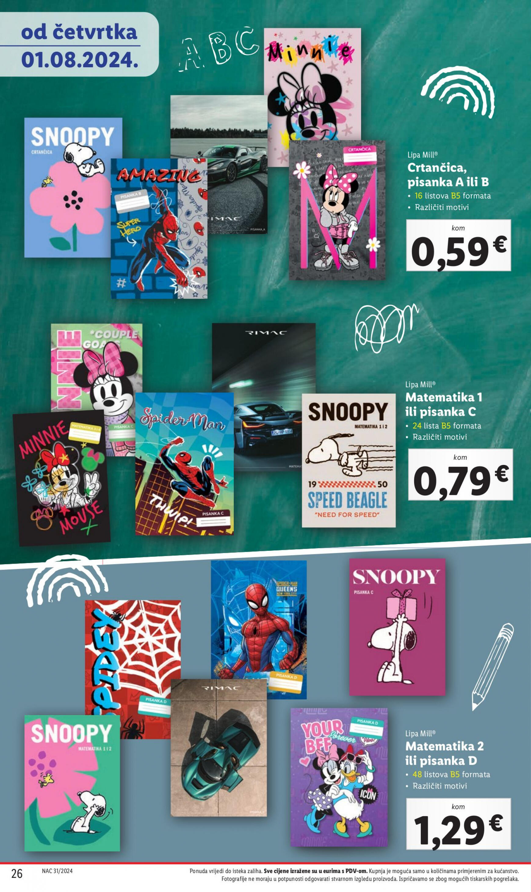 lidl - Novi katalog Lidl - Pripremi se za novu školsku godinu 01.08. - 30.09. - page: 26