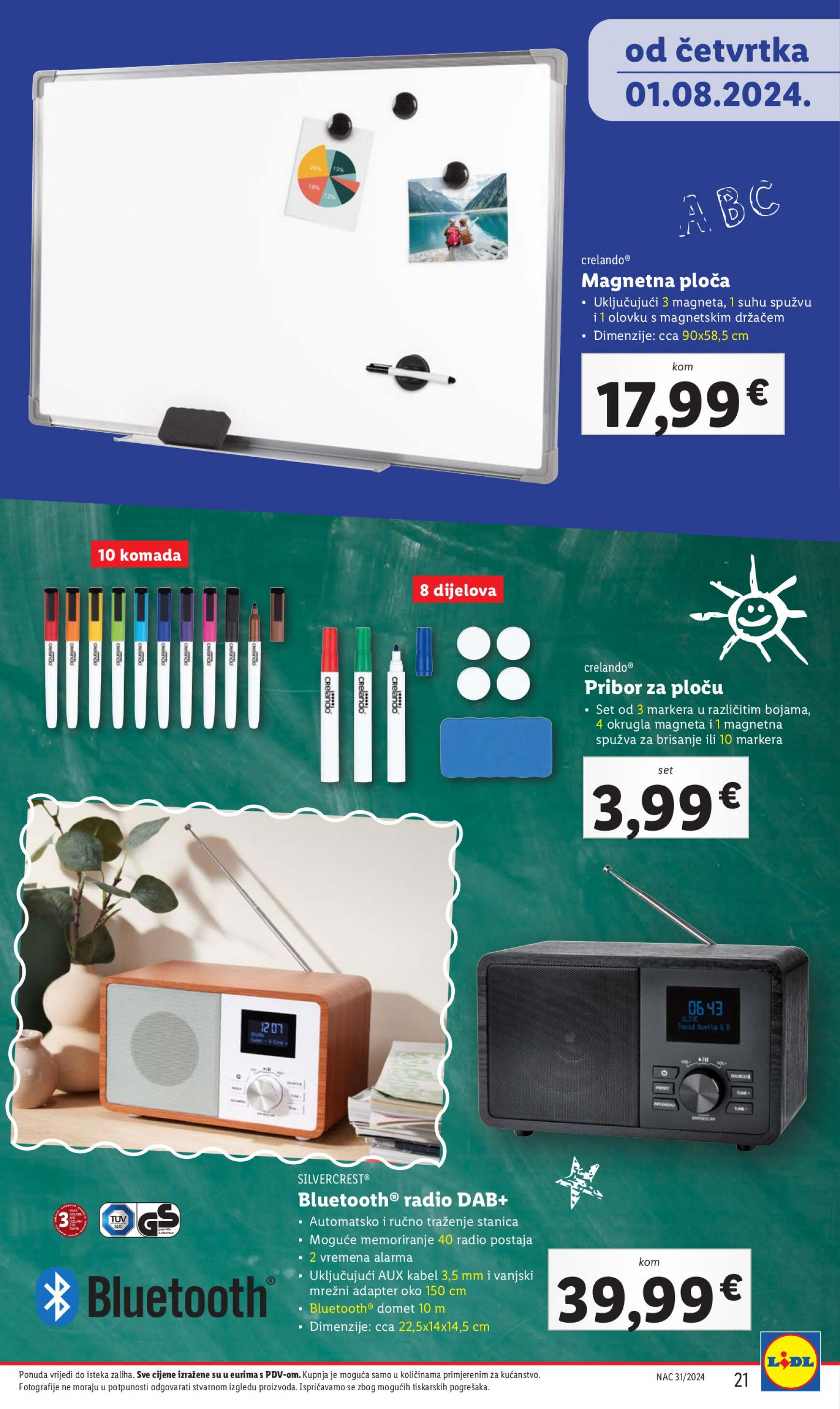 lidl - Novi katalog Lidl - Pripremi se za novu školsku godinu 01.08. - 30.09. - page: 21