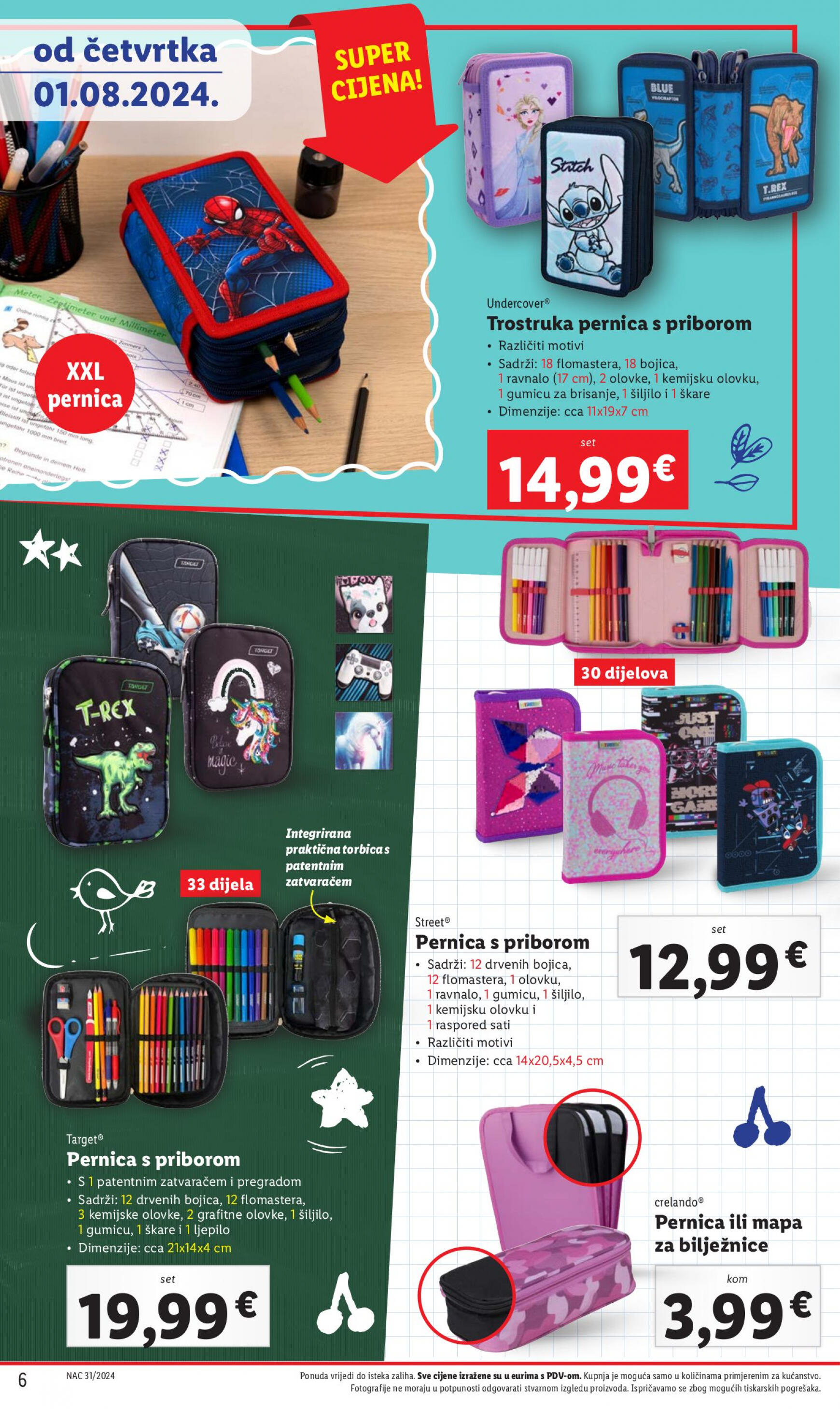 lidl - Novi katalog Lidl - Pripremi se za novu školsku godinu 01.08. - 30.09. - page: 6