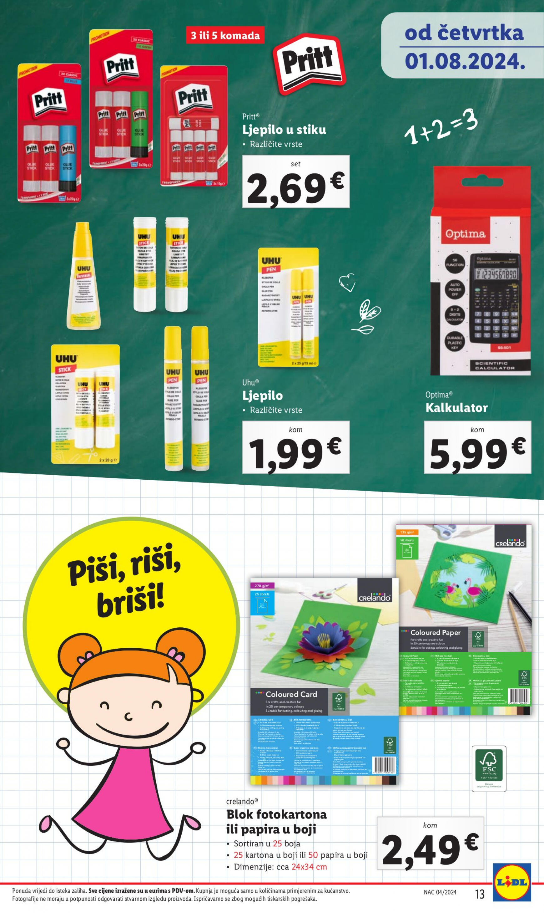 lidl - Novi katalog Lidl - Pripremi se za novu školsku godinu 01.08. - 30.09. - page: 13