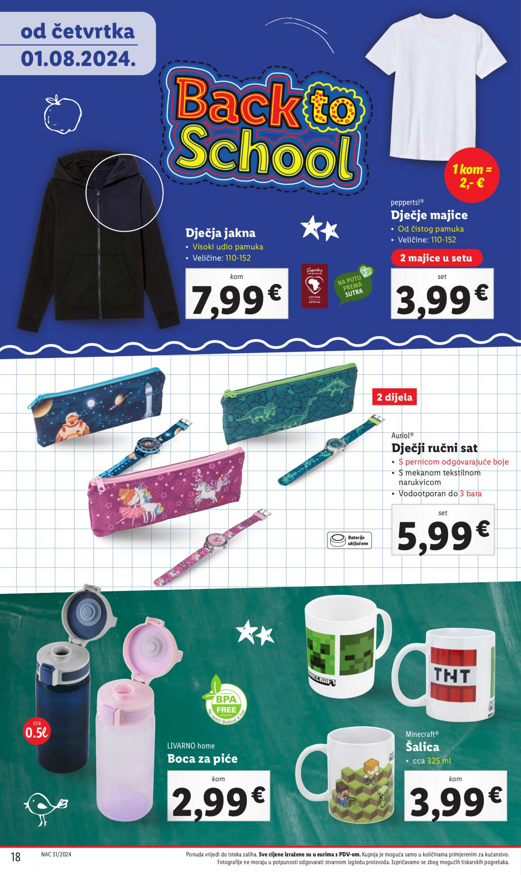 lidl - Novi katalog Lidl - Pripremi se za novu školsku godinu 01.08. - 30.09. - page: 18