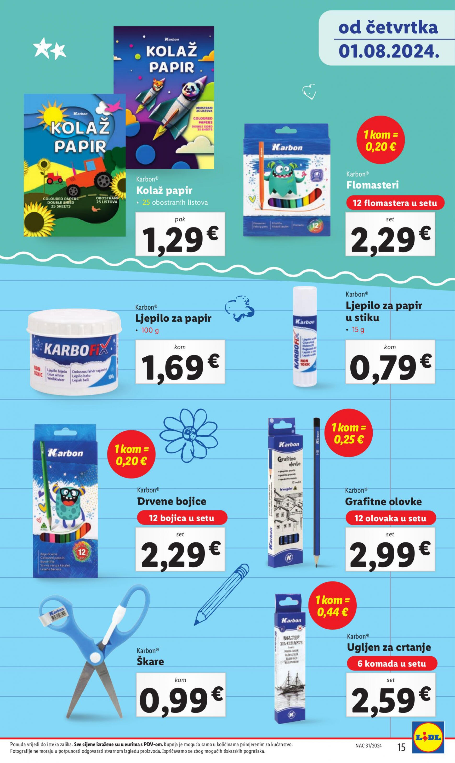 lidl - Novi katalog Lidl - Pripremi se za novu školsku godinu 01.08. - 30.09. - page: 15