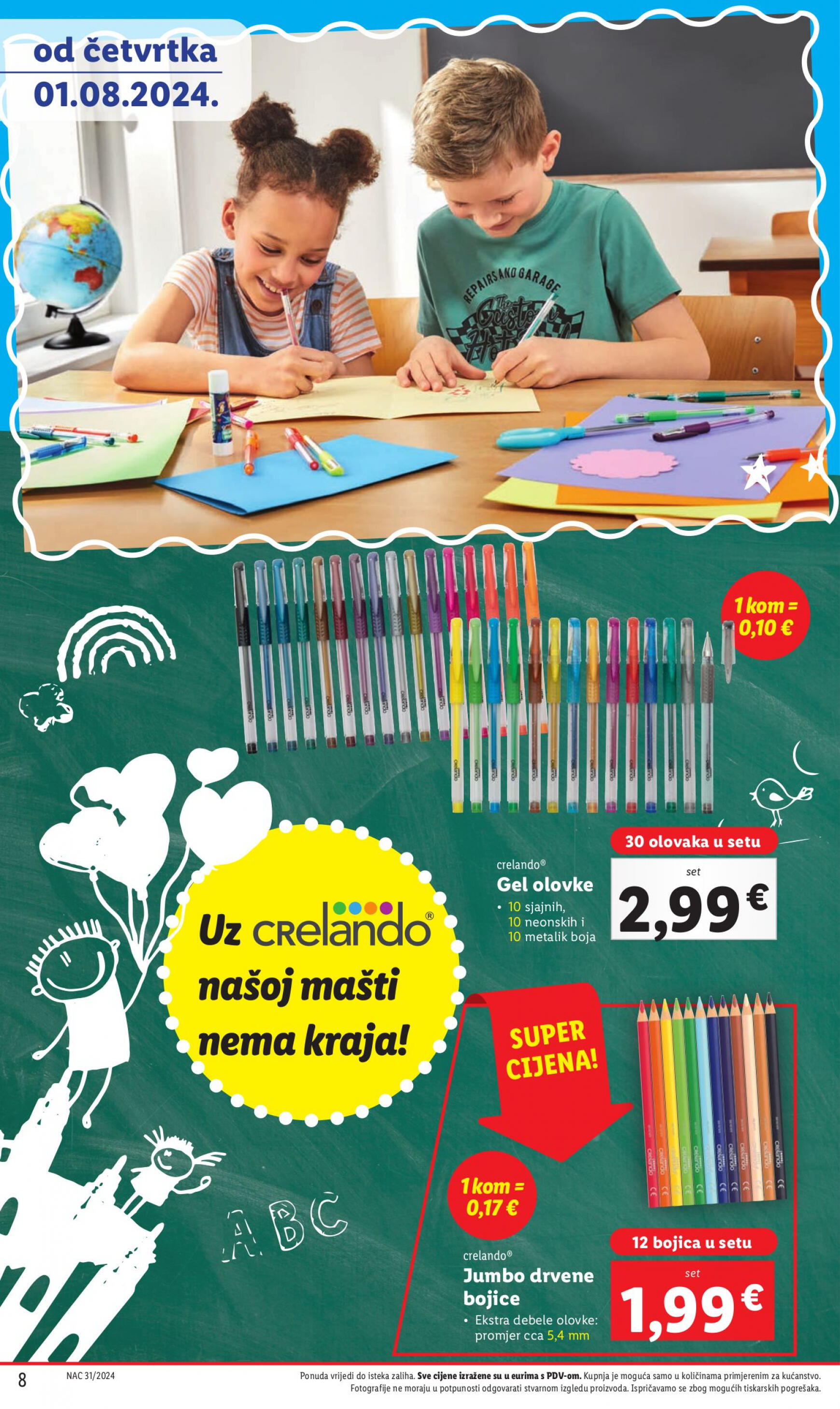 lidl - Novi katalog Lidl - Pripremi se za novu školsku godinu 01.08. - 30.09. - page: 8