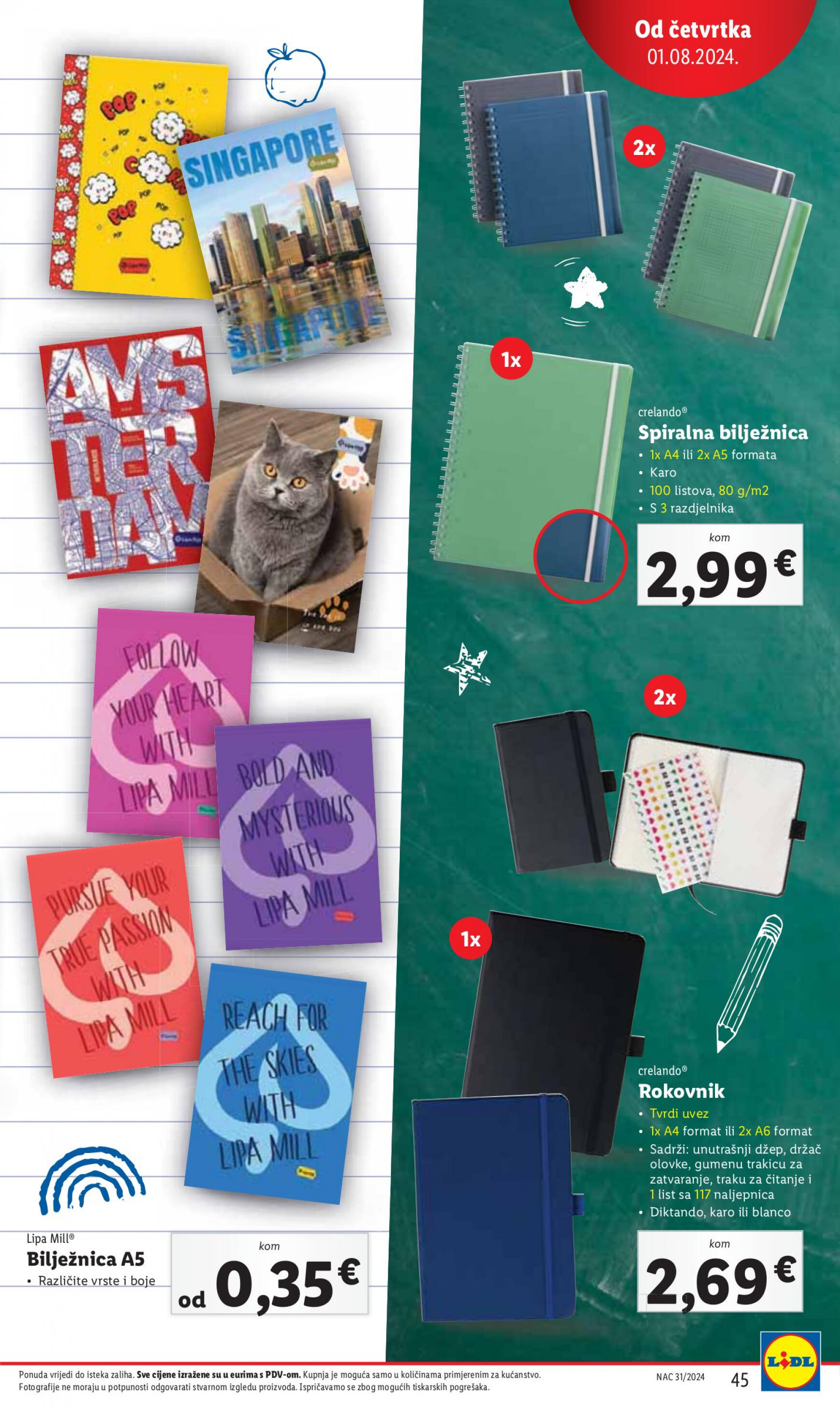 lidl - Novi katalog Lidl 29.07. - 04.08. - page: 45